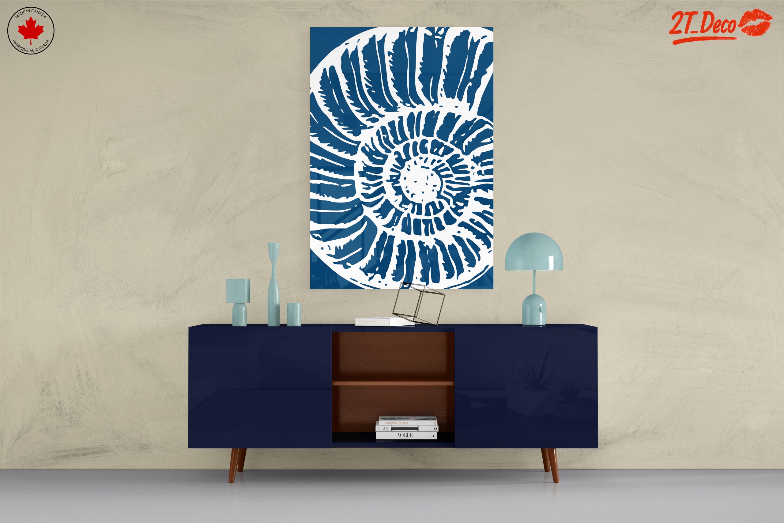 Stylized Marine Spiral Art for Ocean Lovers - Image 8