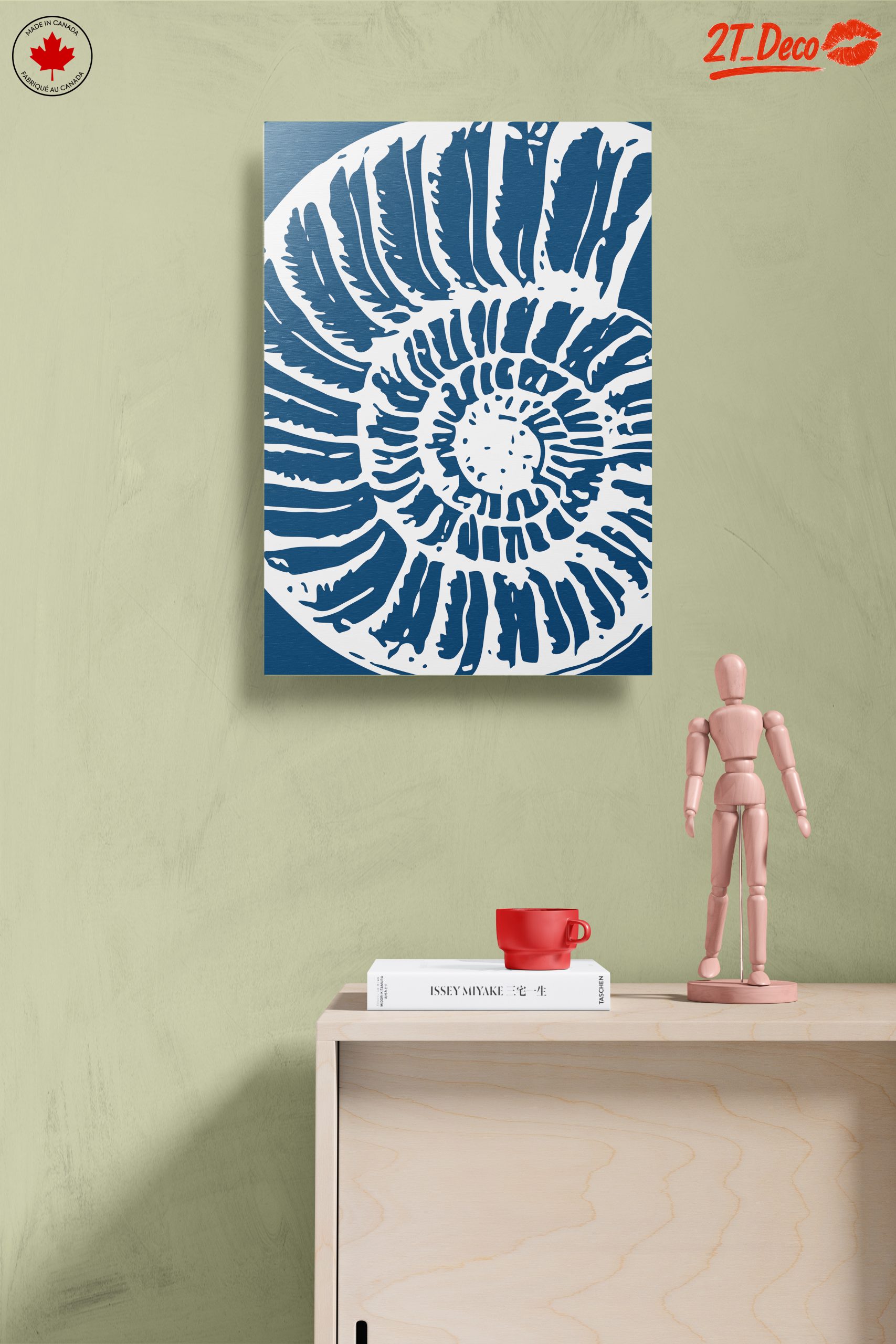 Stylized Marine Spiral Art for Ocean Lovers - Image 14