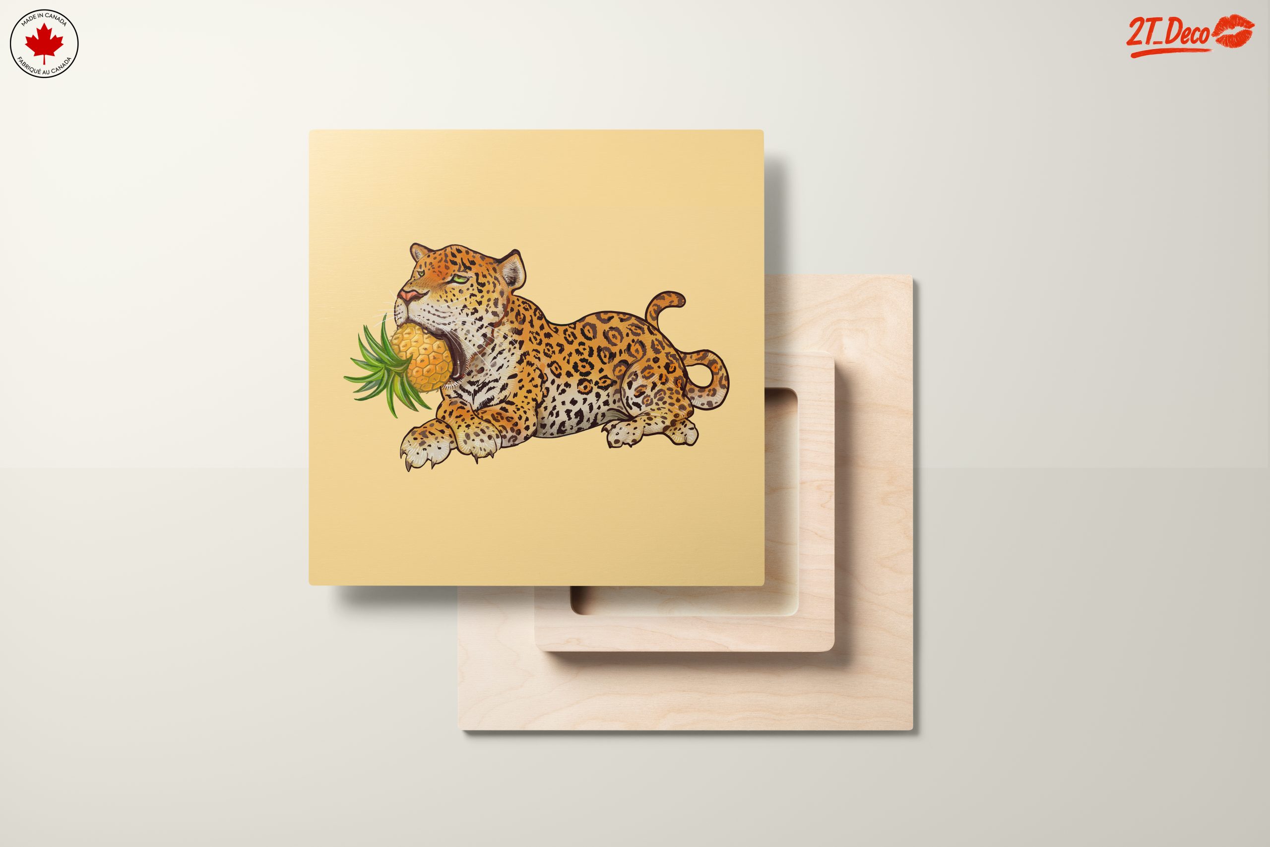 Playful Jaguar with Pineapple Design - Image 11