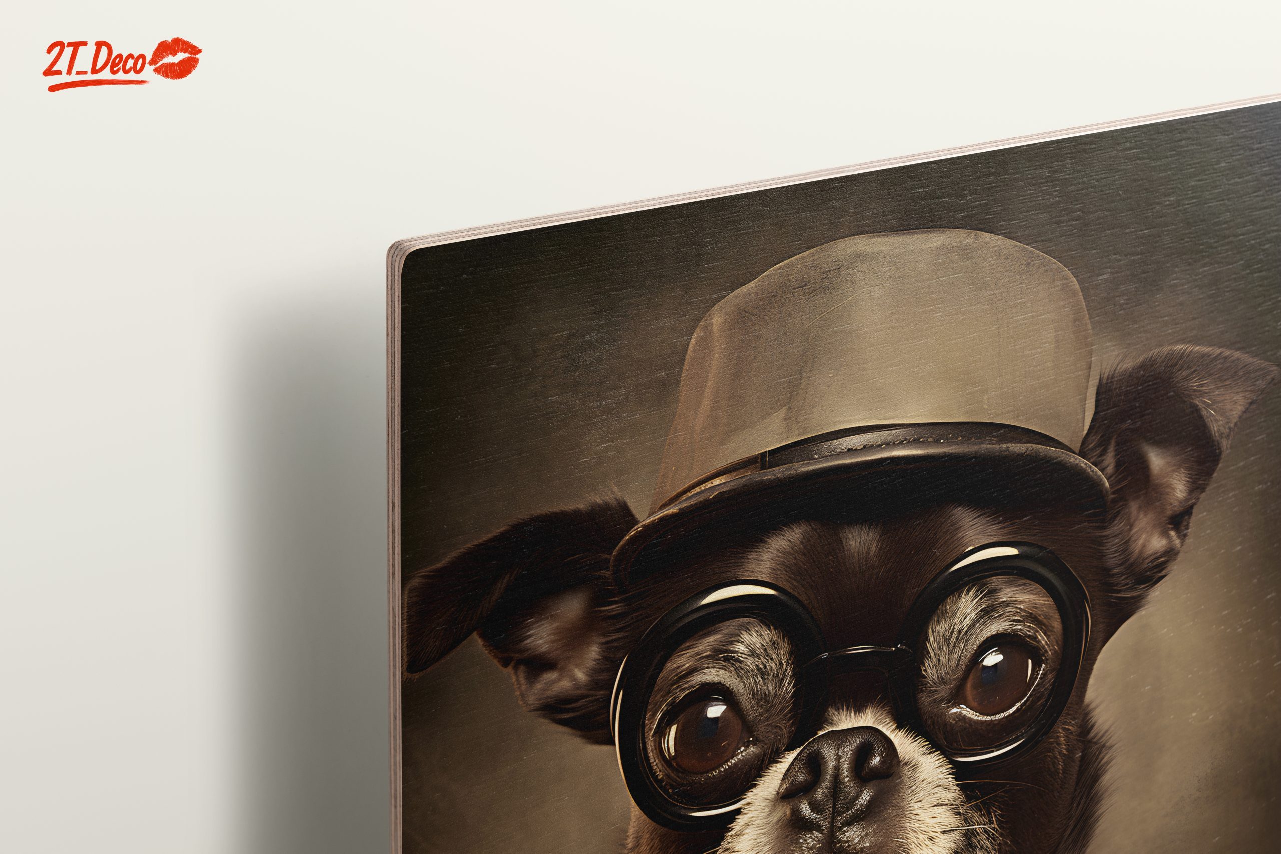 Vintage Dog Portrait in Formal Attire - Image 15