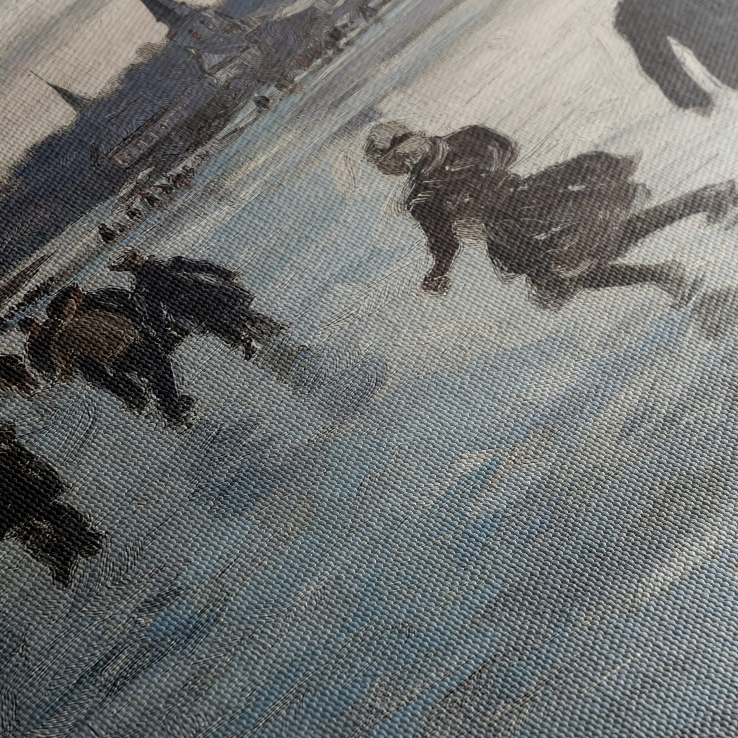 Winter Landscape with Ice Skaters 2 - Image 5