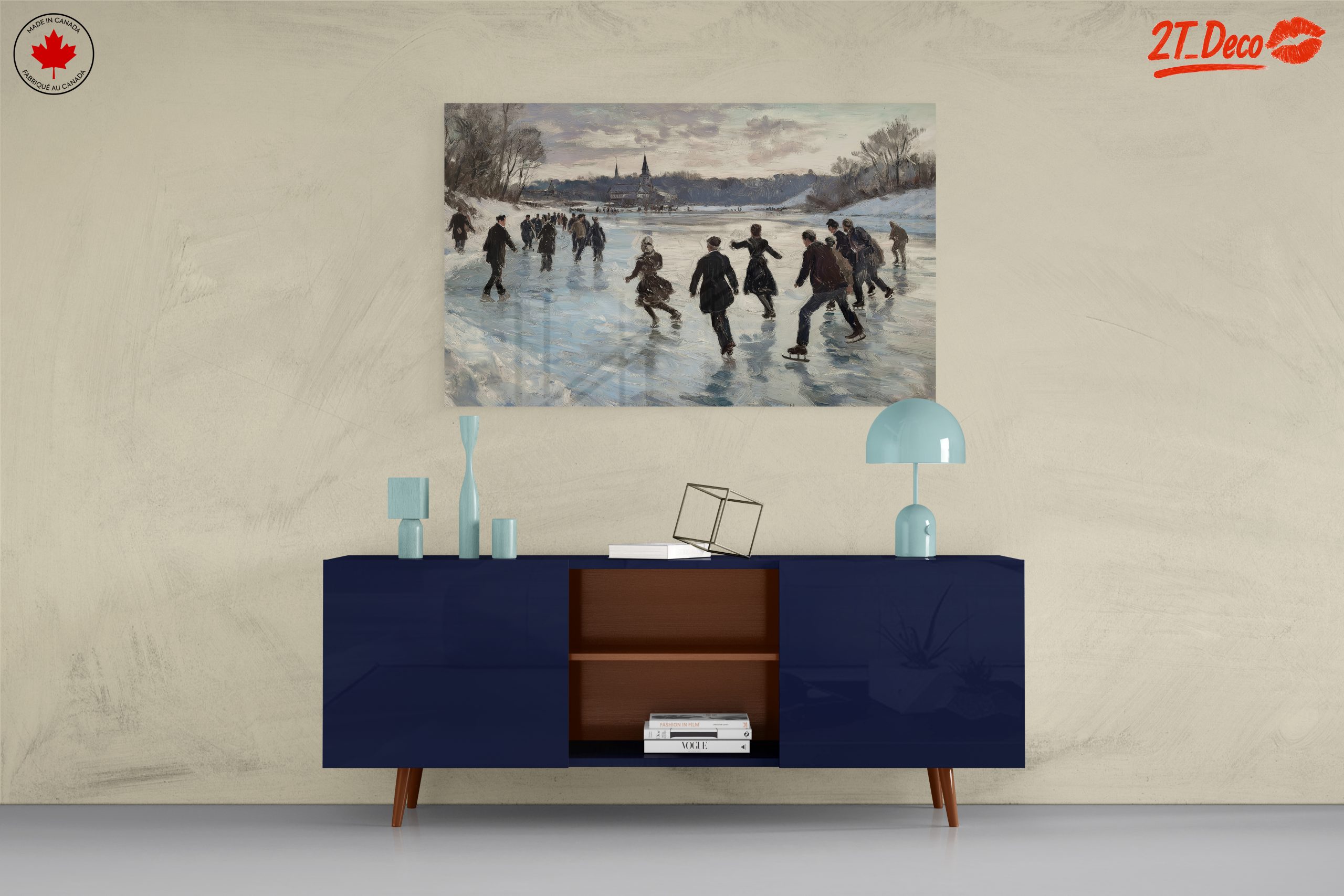 Winter Landscape with Ice Skaters 2 - Image 8