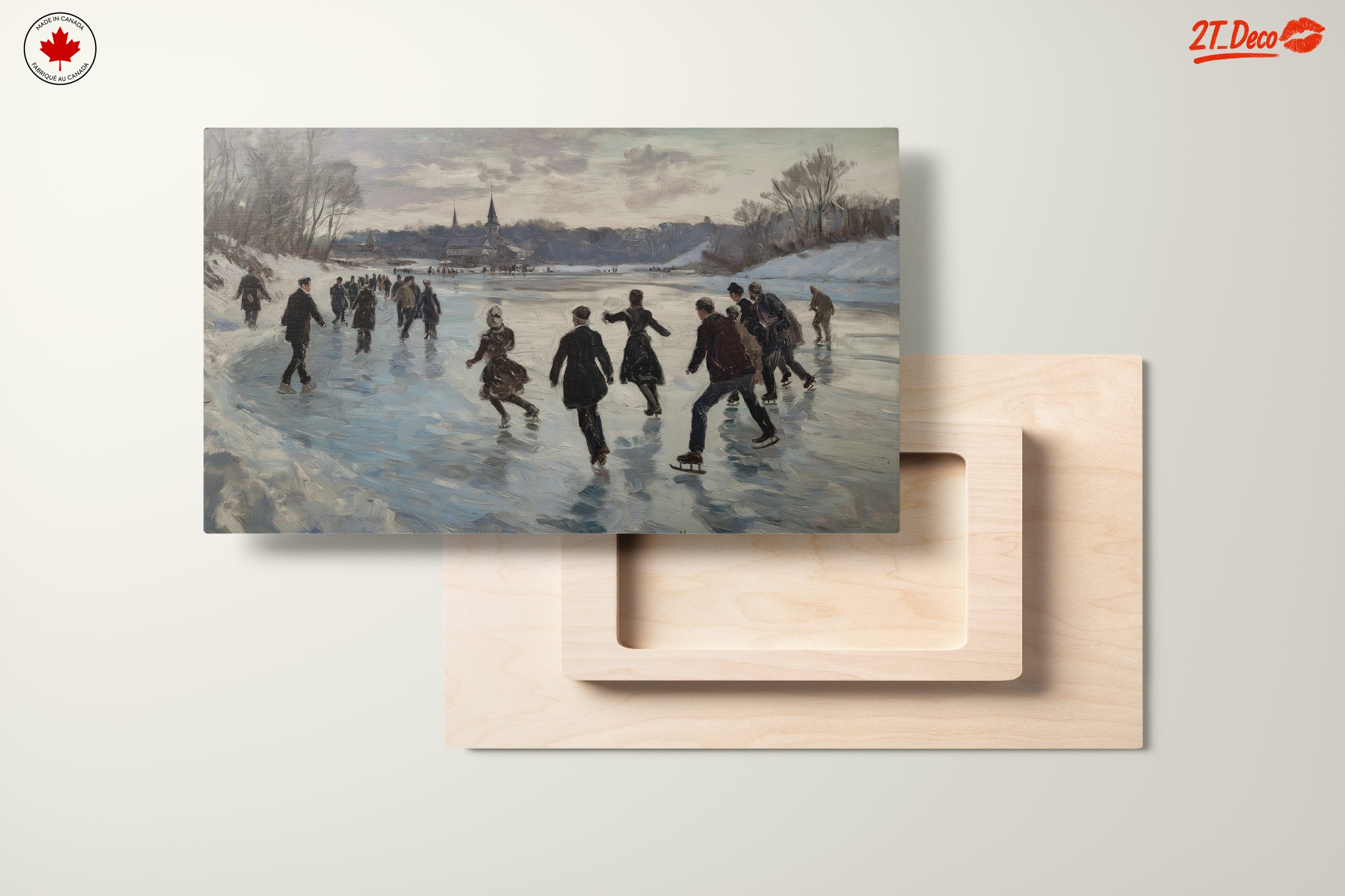 Winter Landscape with Ice Skaters 2 - Image 11