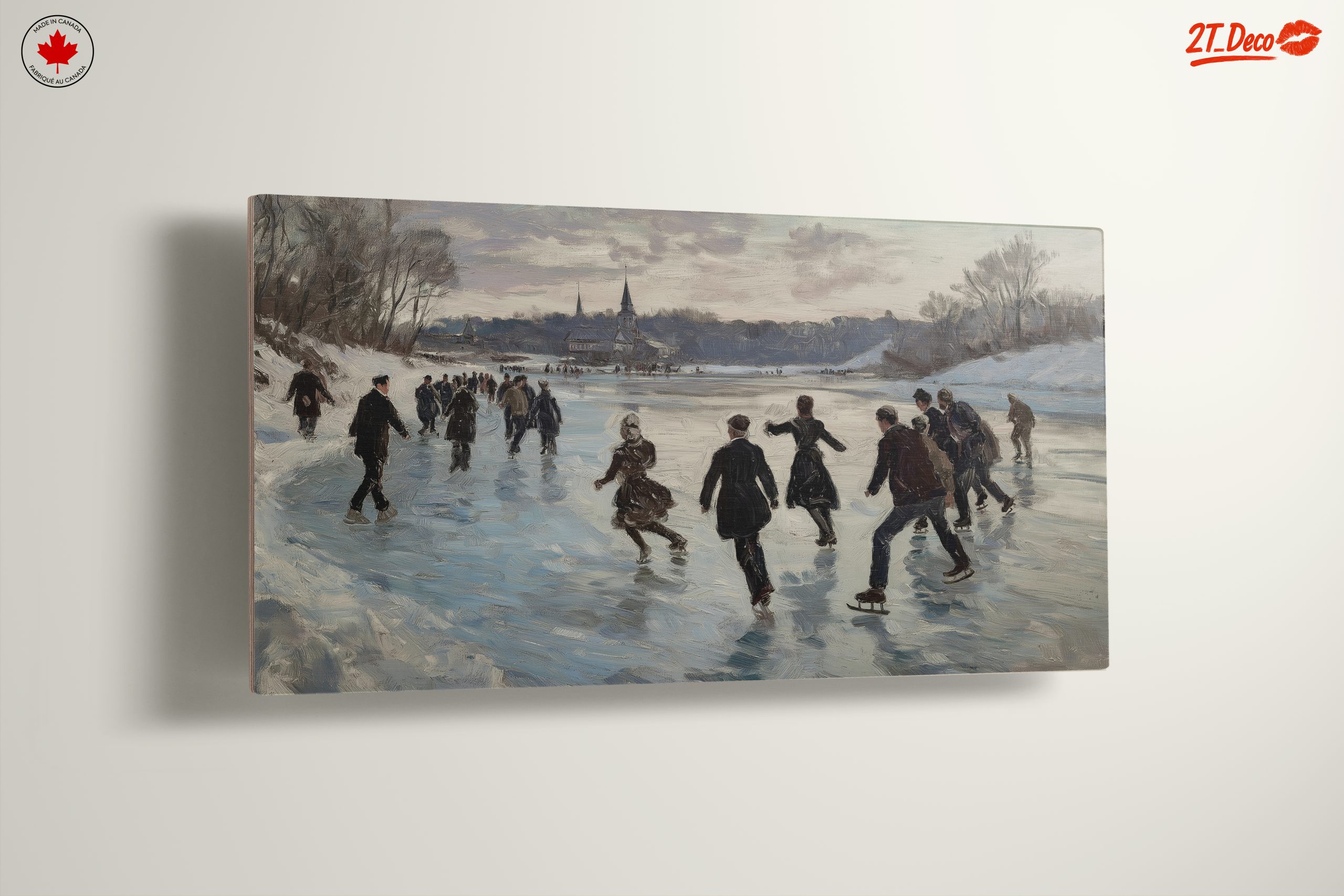 Winter Landscape with Ice Skaters 2 - Image 13