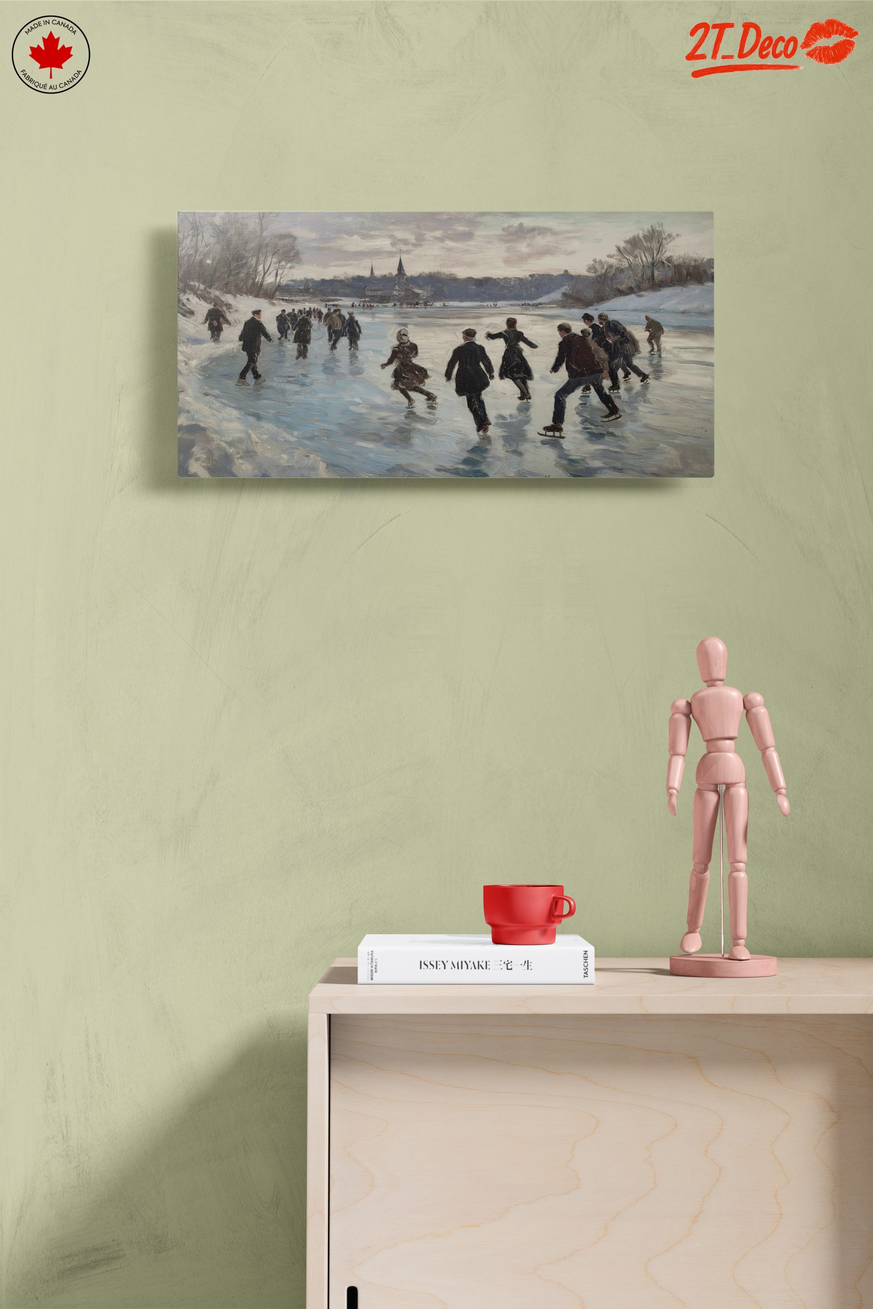 Winter Landscape with Ice Skaters 2 - Image 14