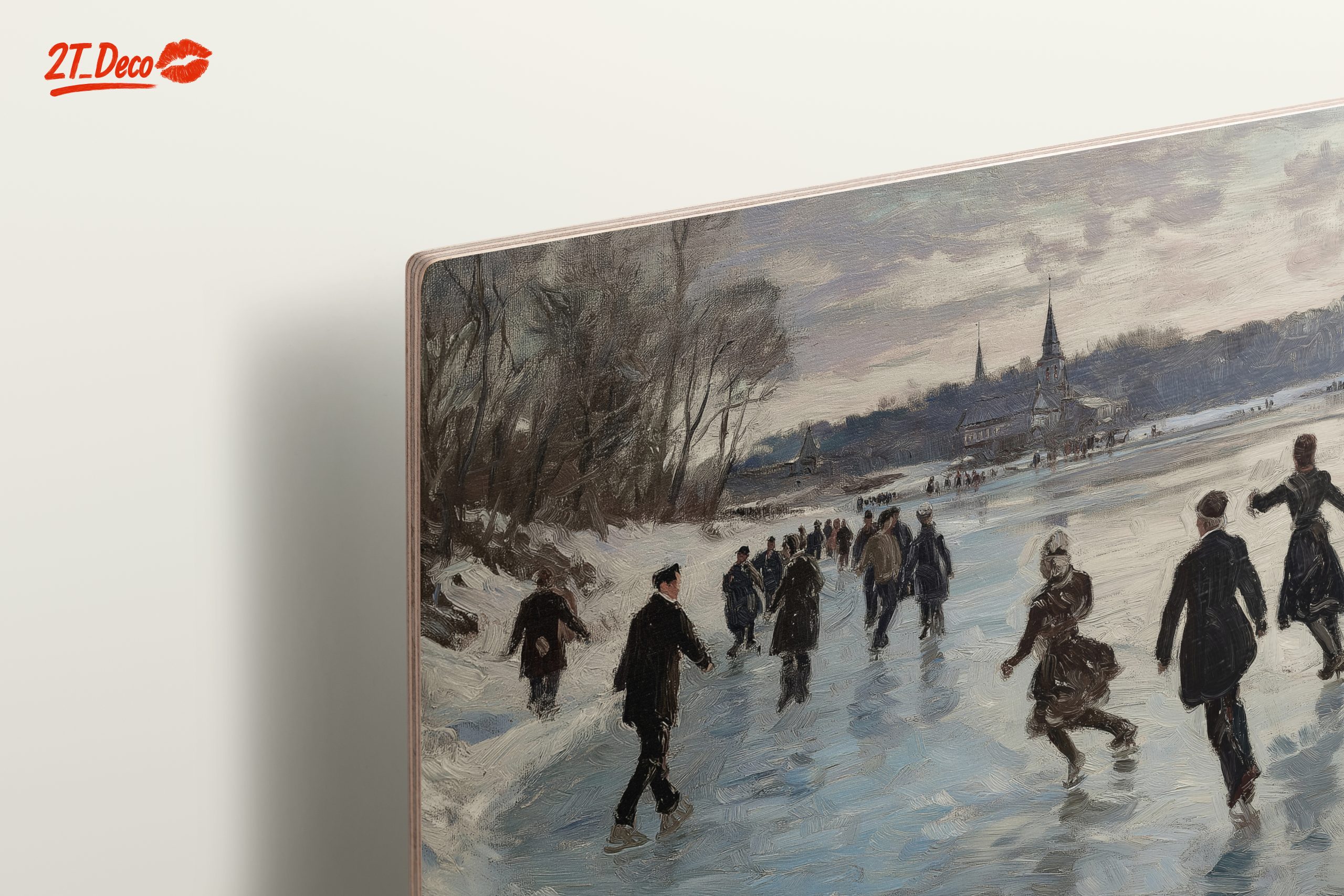 Winter Landscape with Ice Skaters 2 - Image 15