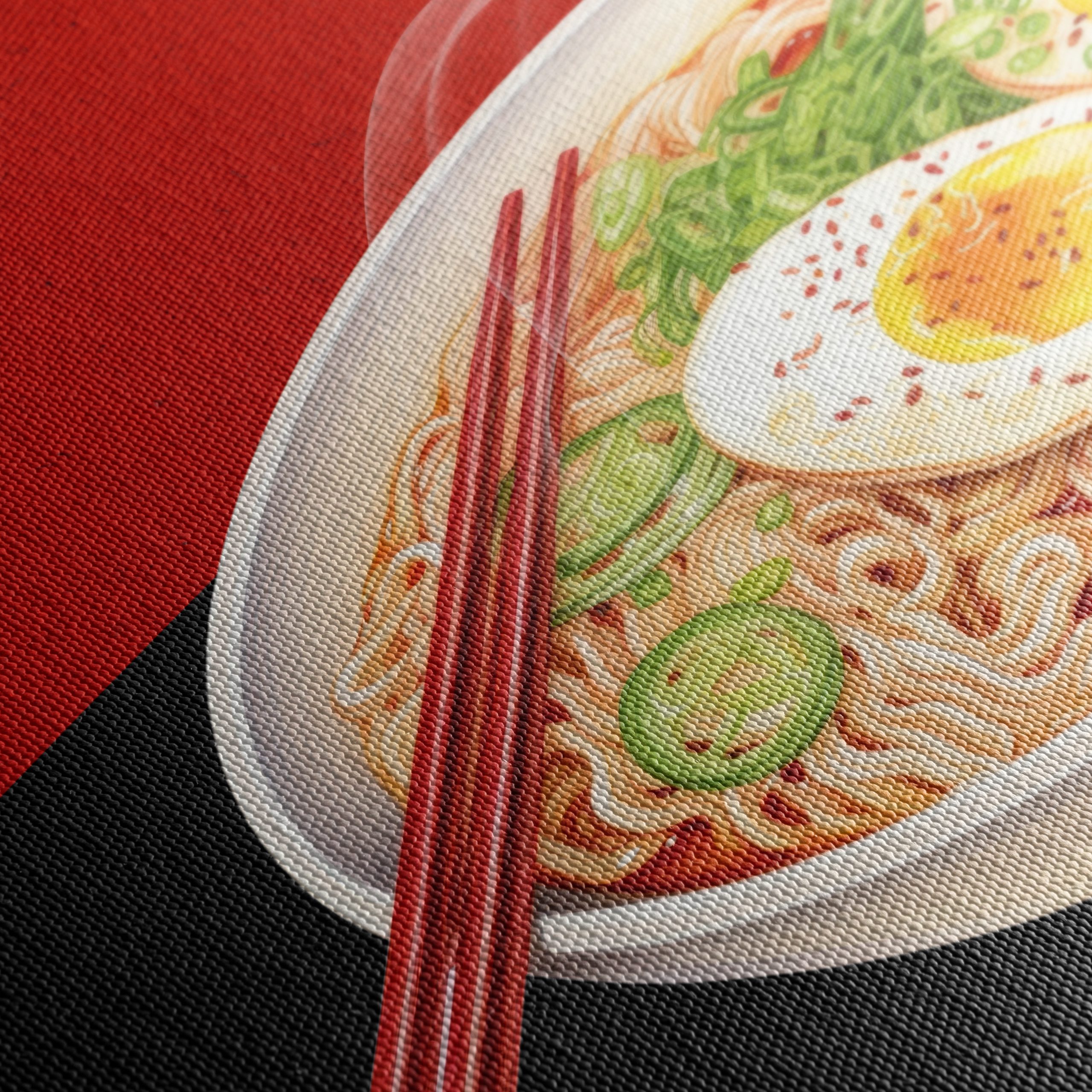 Stylized Bowl of Noodles Artwork - Image 5