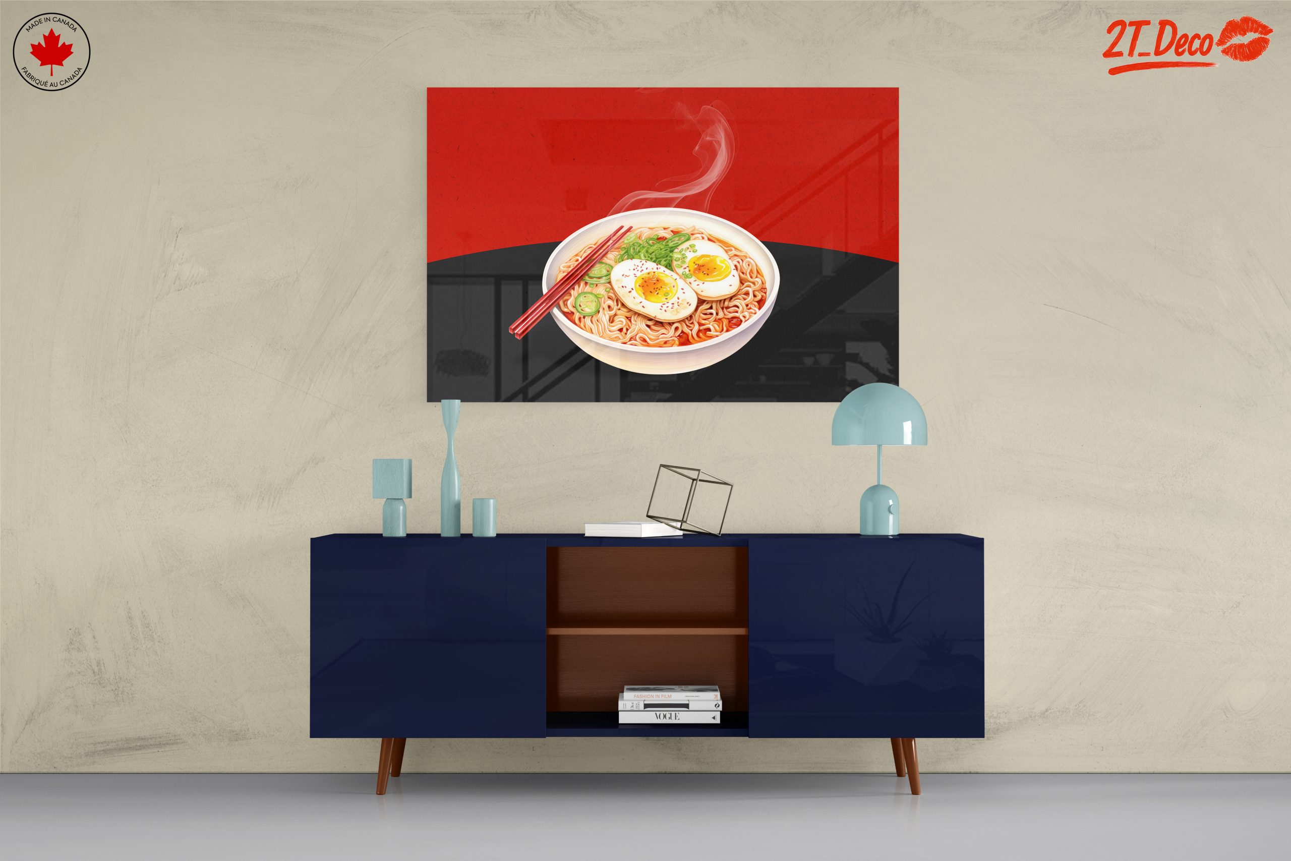 Stylized Bowl of Noodles Artwork - Image 8