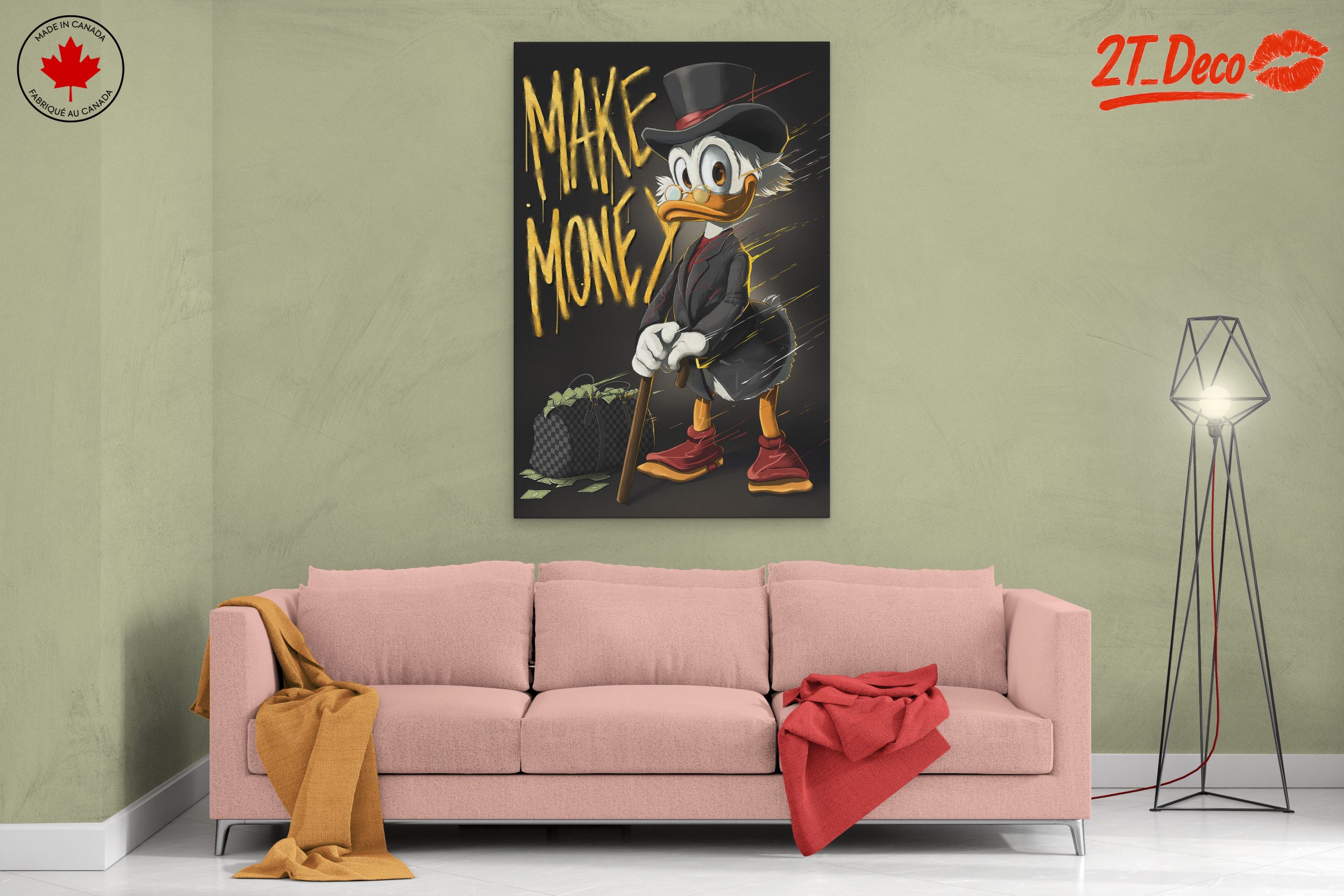 Motivational Cartoon Character Art Featuring Scrooge McDuck - Image 2