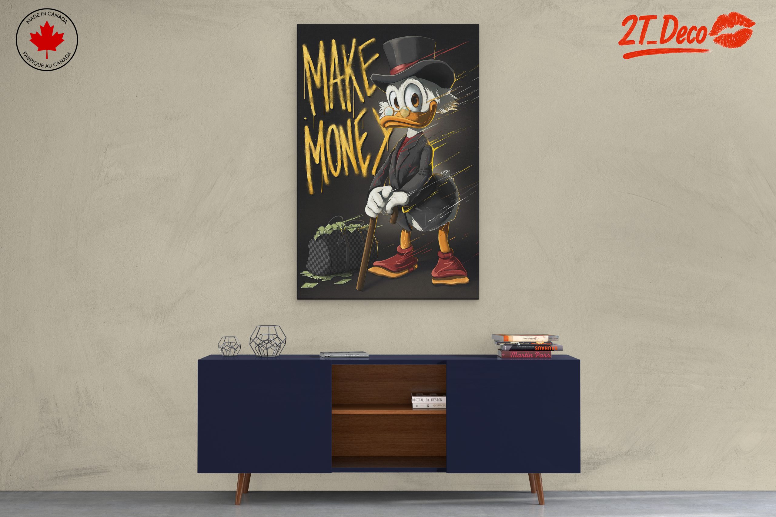 Motivational Cartoon Character Art Featuring Scrooge McDuck - Image 3