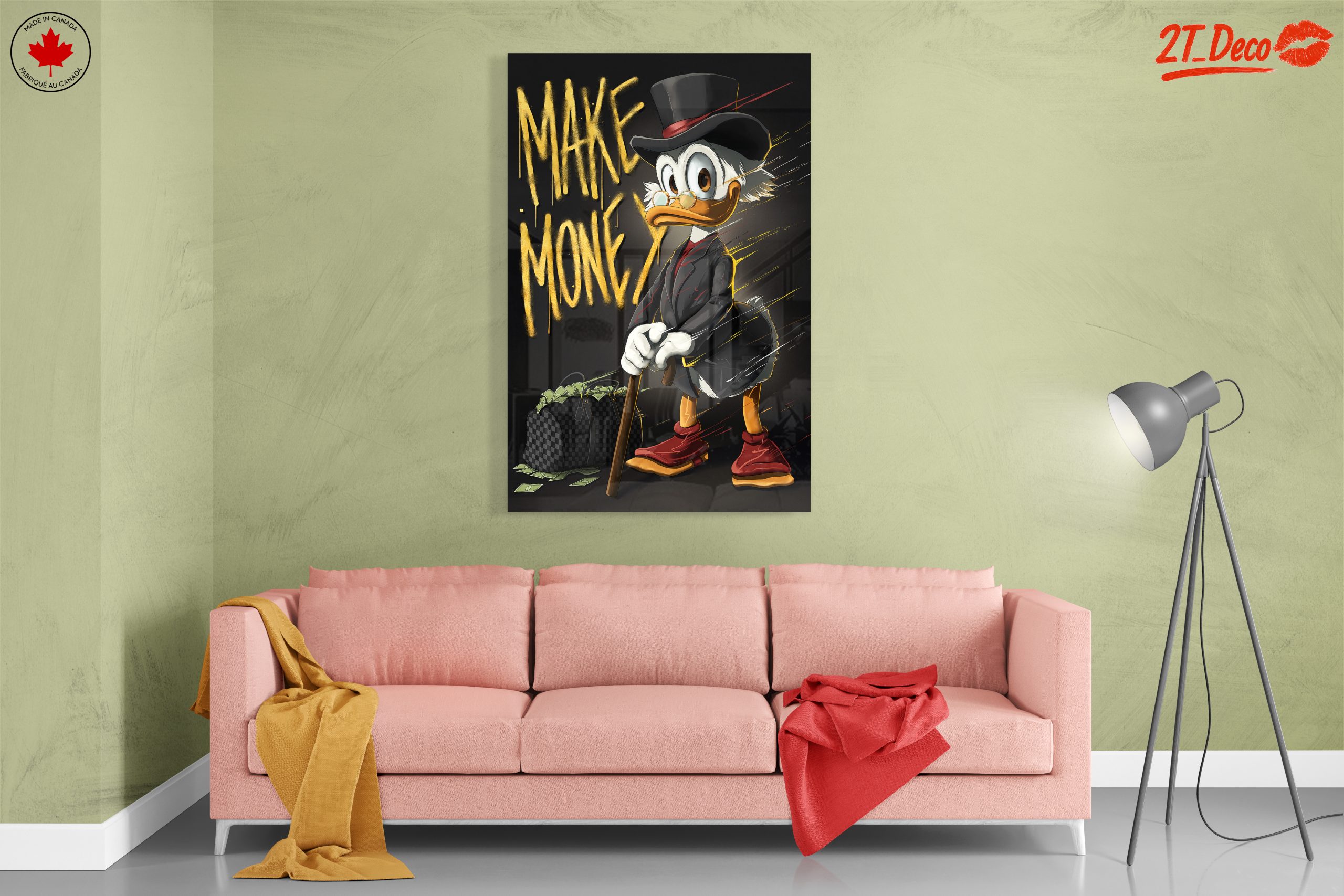 Motivational Cartoon Character Art Featuring Scrooge McDuck - Image 7