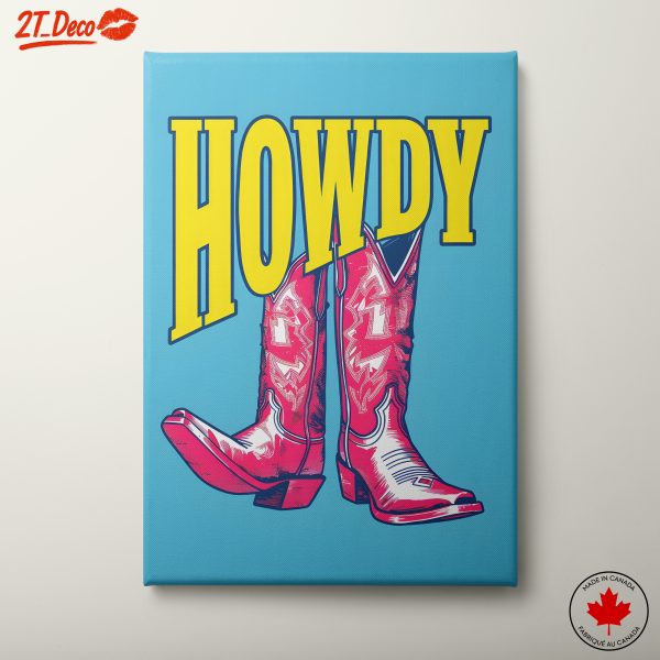 Colorful Pop Art Cowboy Boots