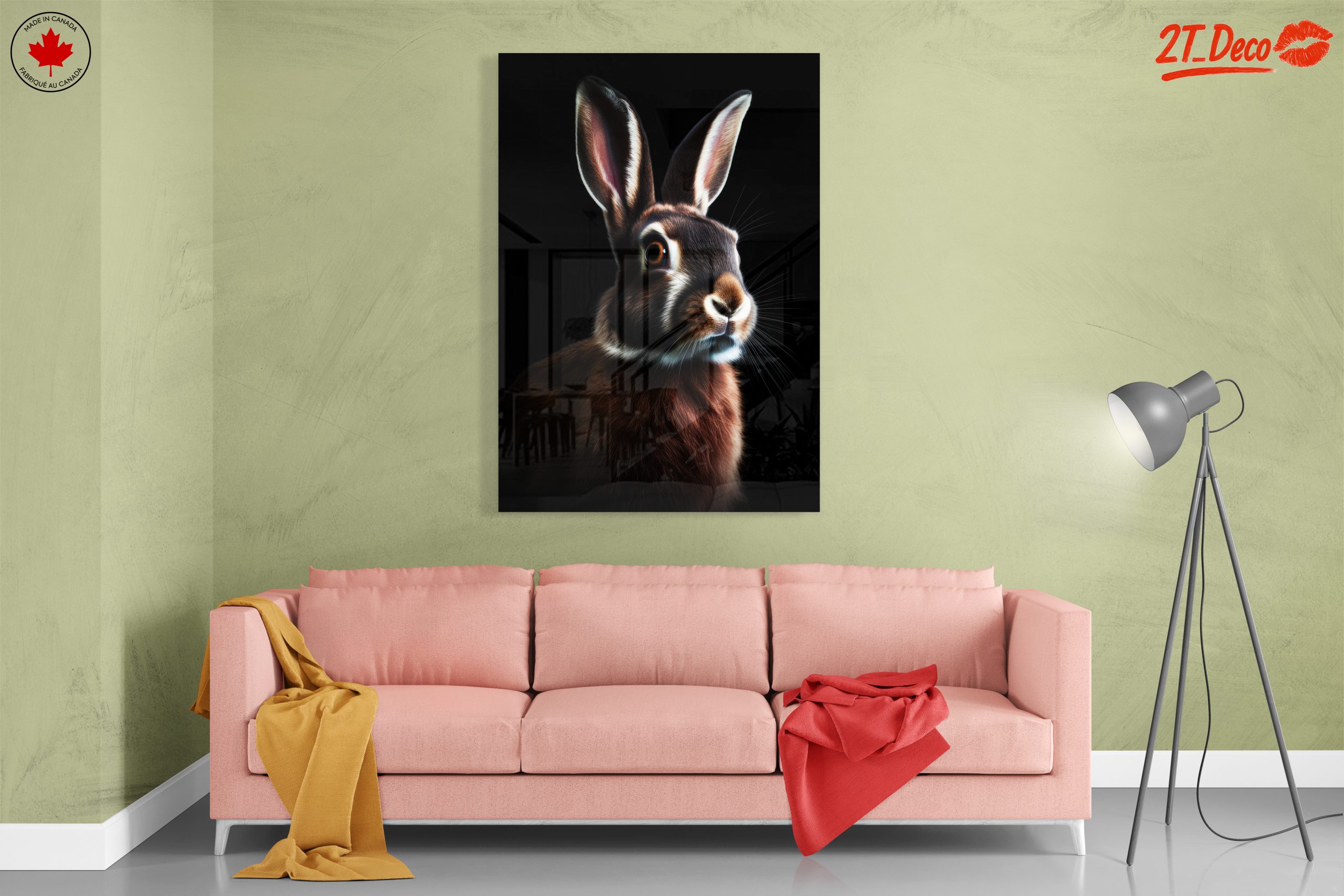 Realistic Rabbit Portrait in Dark Background - Image 7