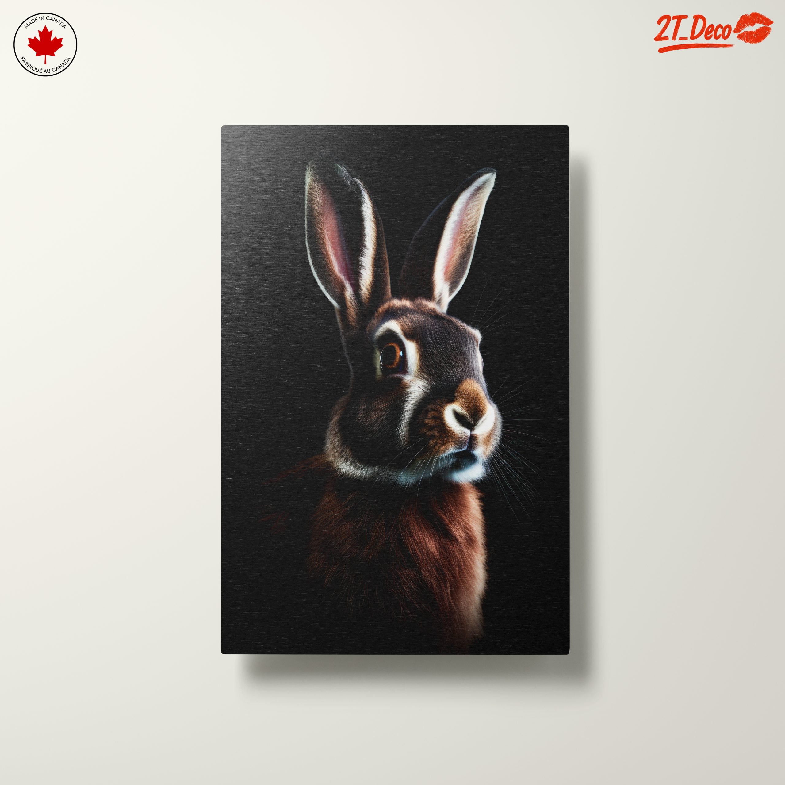 Realistic Rabbit Portrait in Dark Background - Image 10