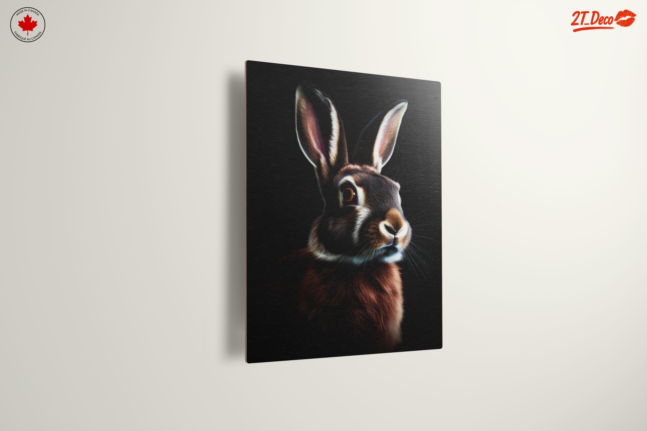 Realistic Rabbit Portrait in Dark Background - Image 13