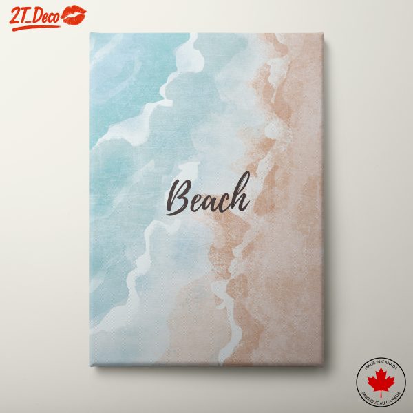 Abstract Beach Scene Art