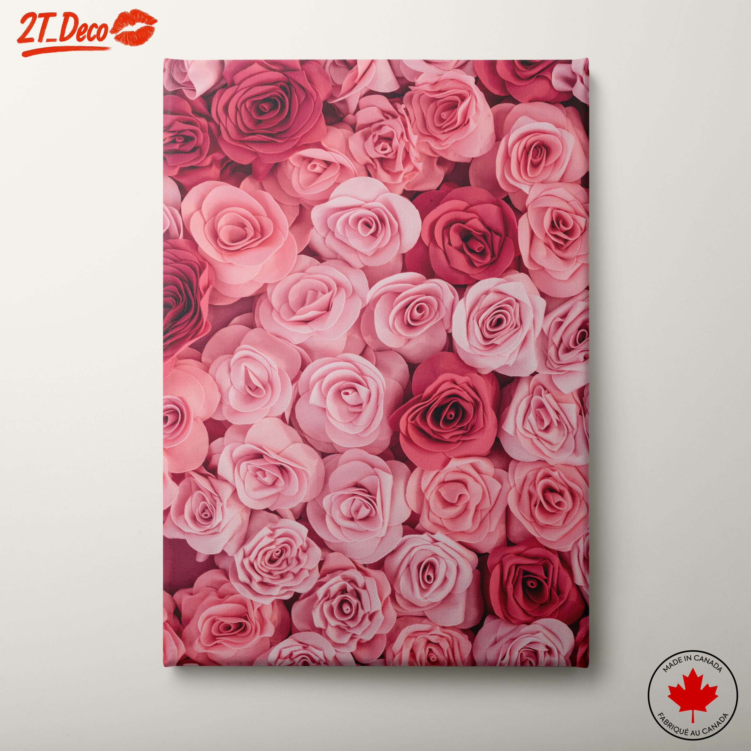 Vibrant Rose Floral Art