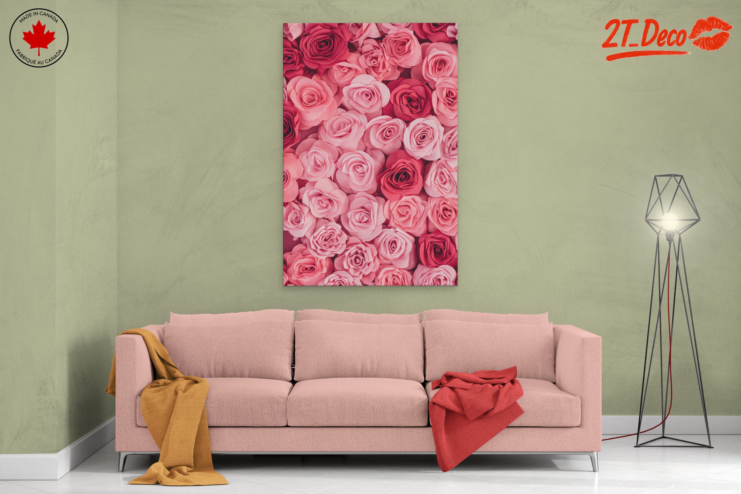 Vibrant Rose Floral Art - Image 2