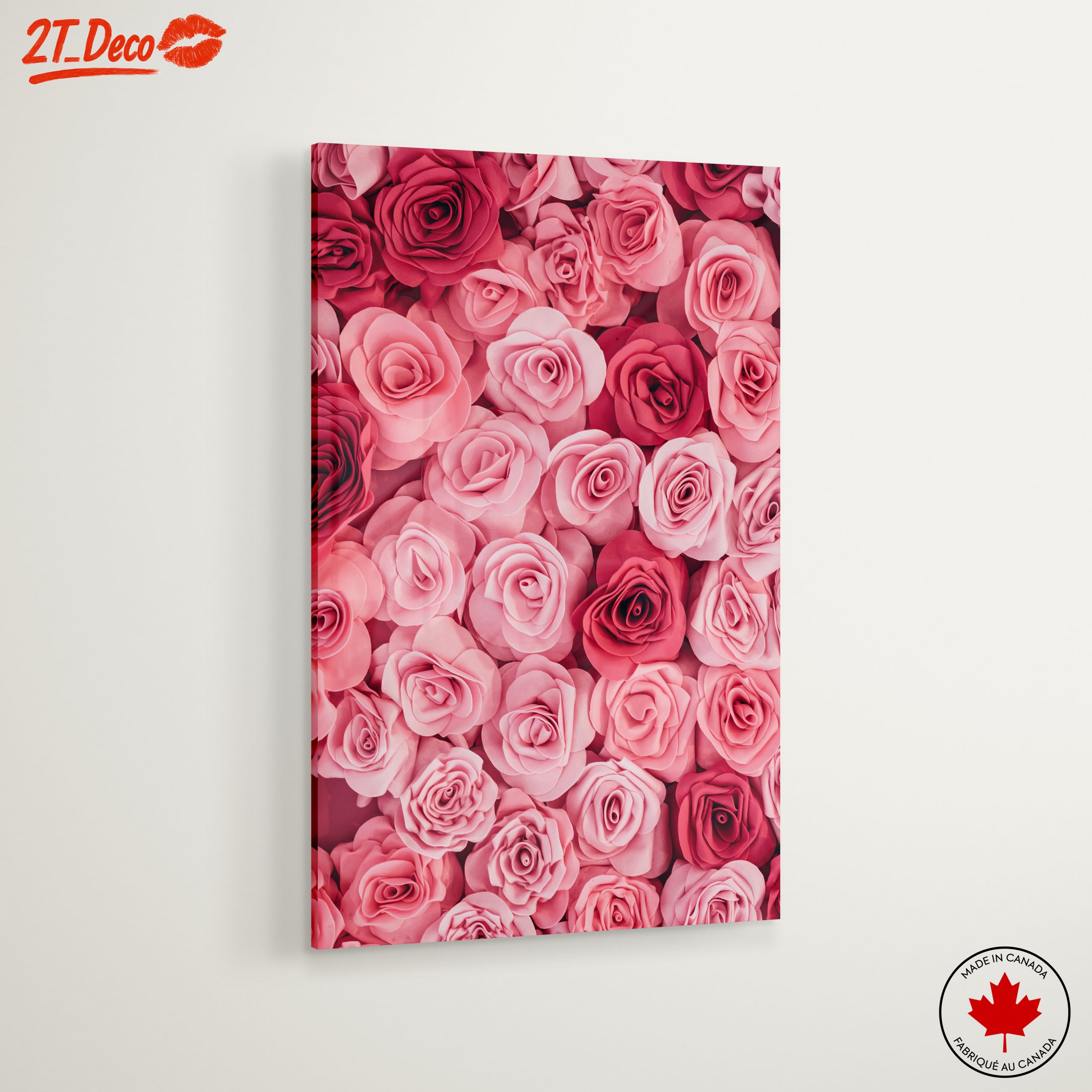 Vibrant Rose Floral Art - Image 6