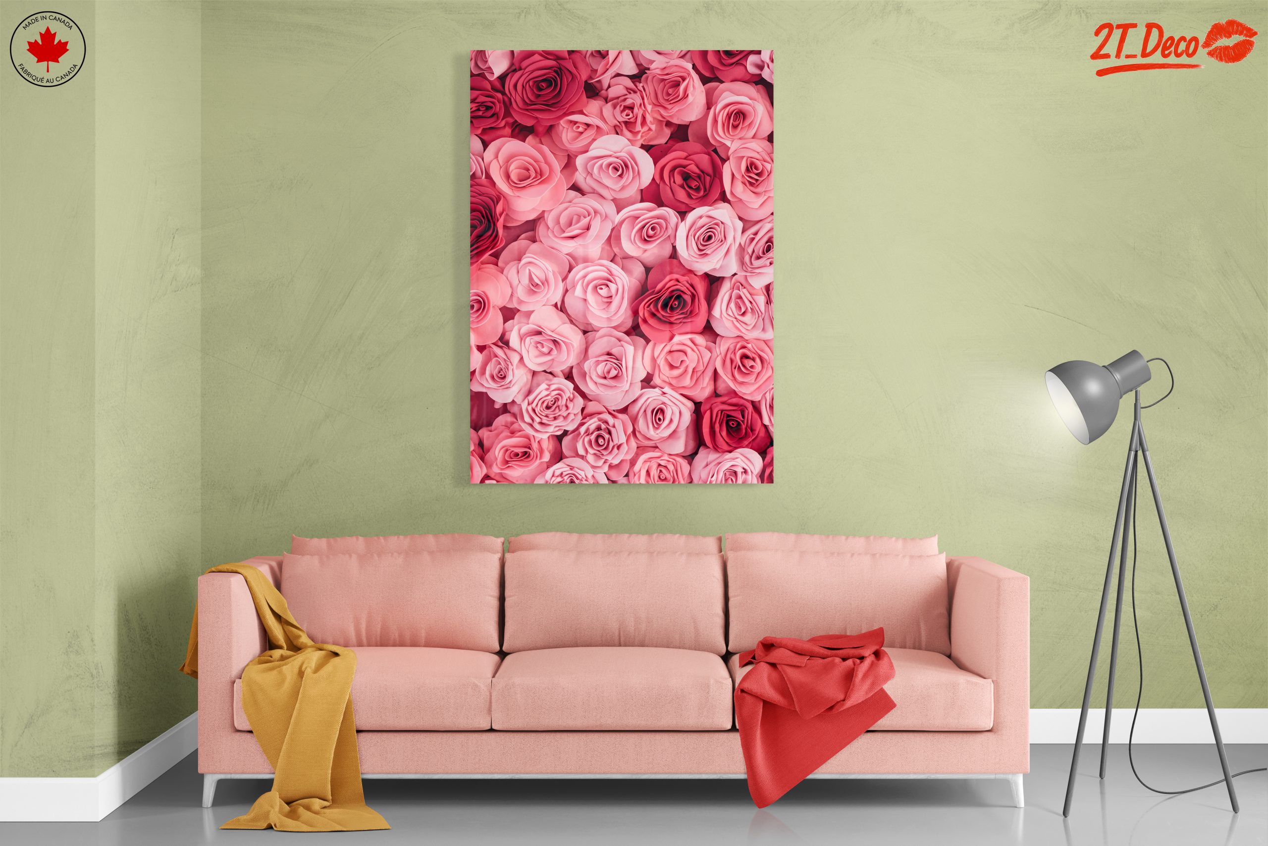 Vibrant Rose Floral Art - Image 7