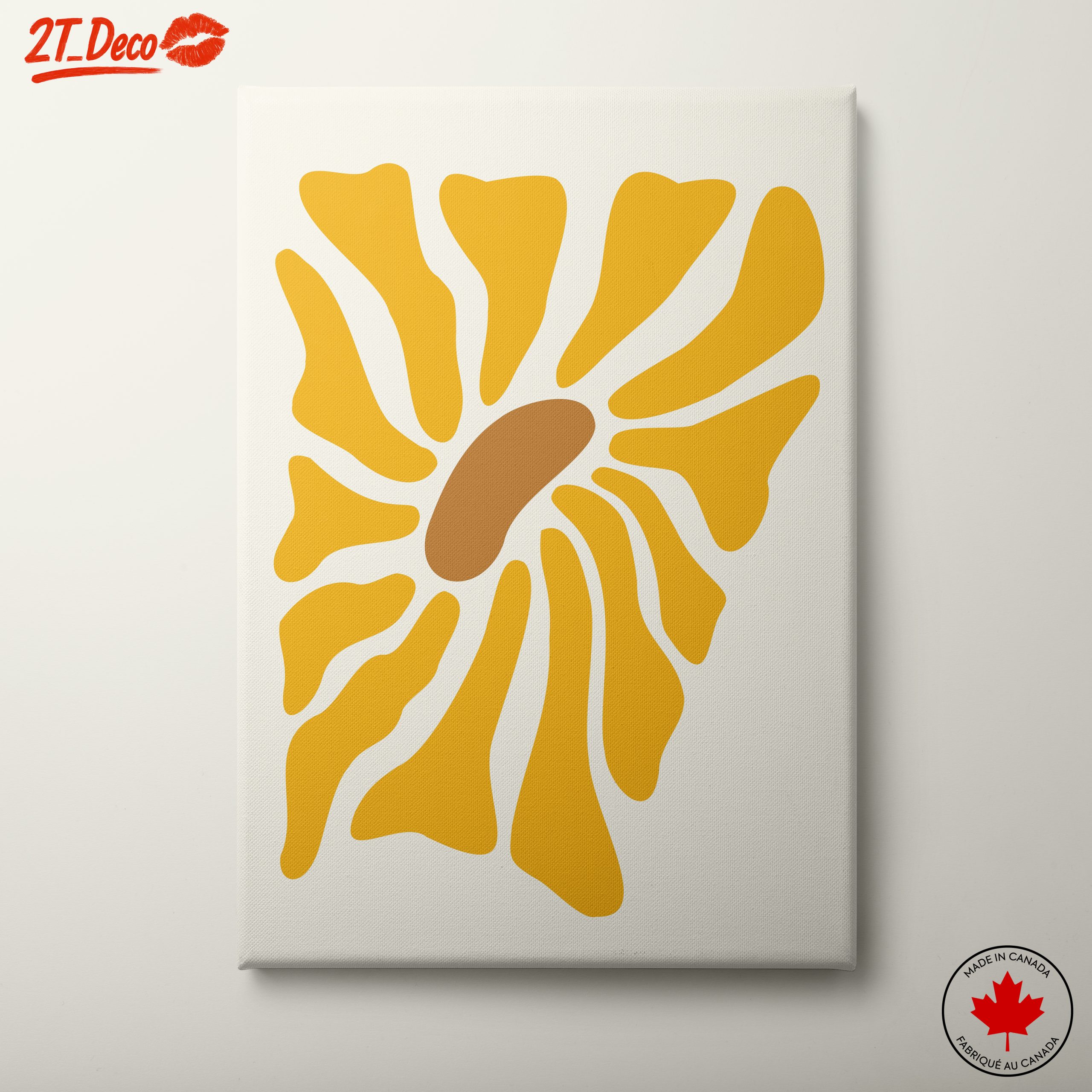Contemporary Abstract Yellow Art