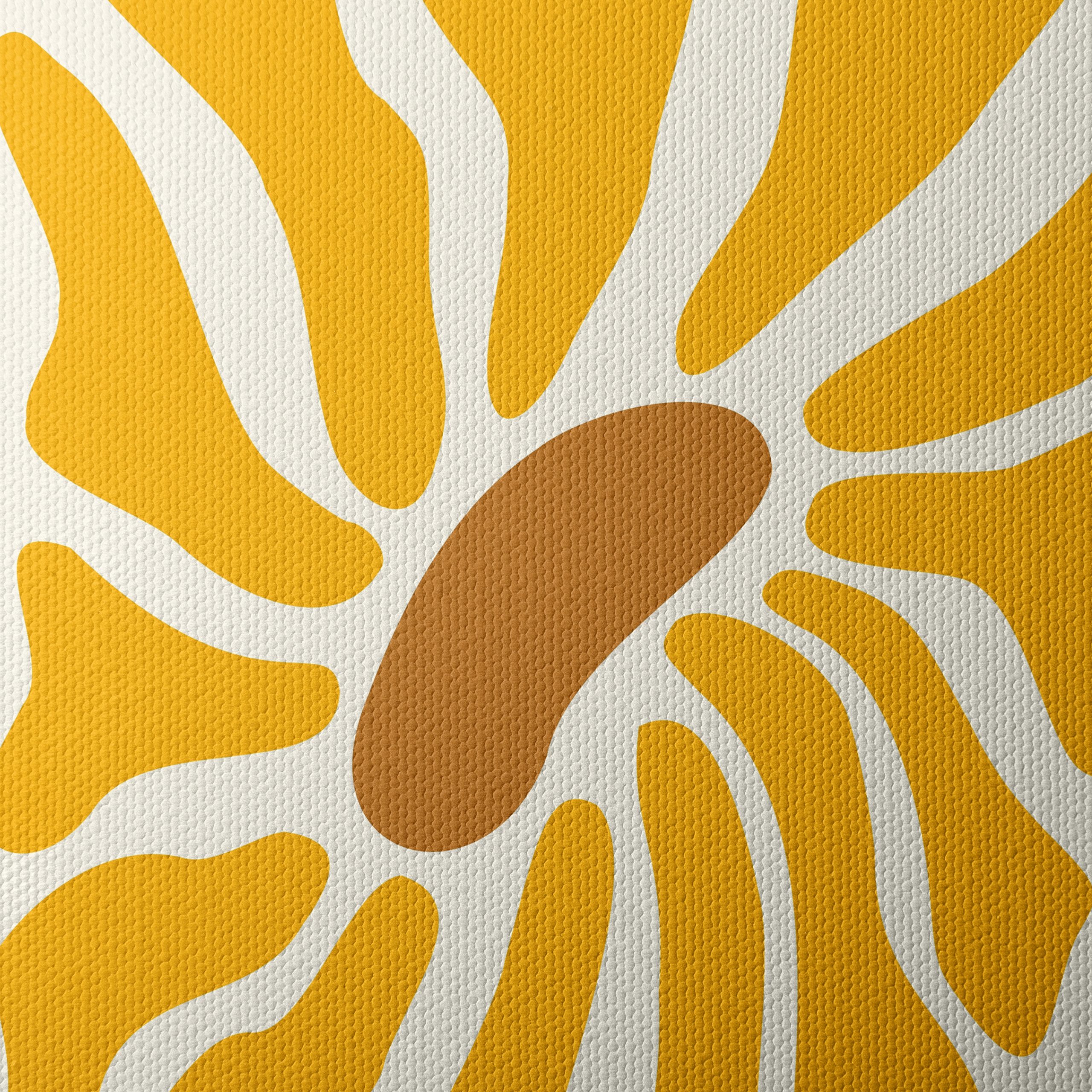 Contemporary Abstract Yellow Art - Image 4