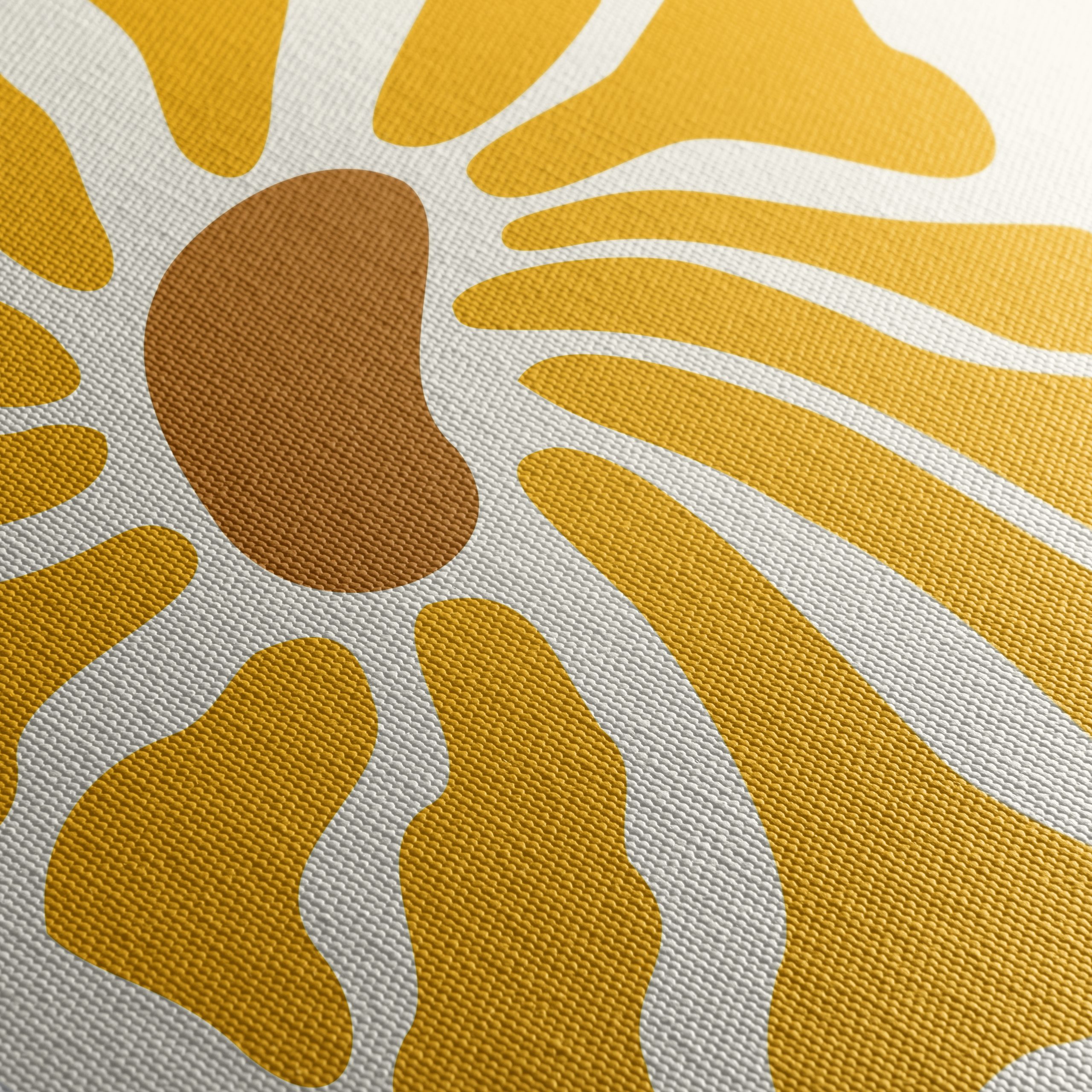 Contemporary Abstract Yellow Art - Image 5