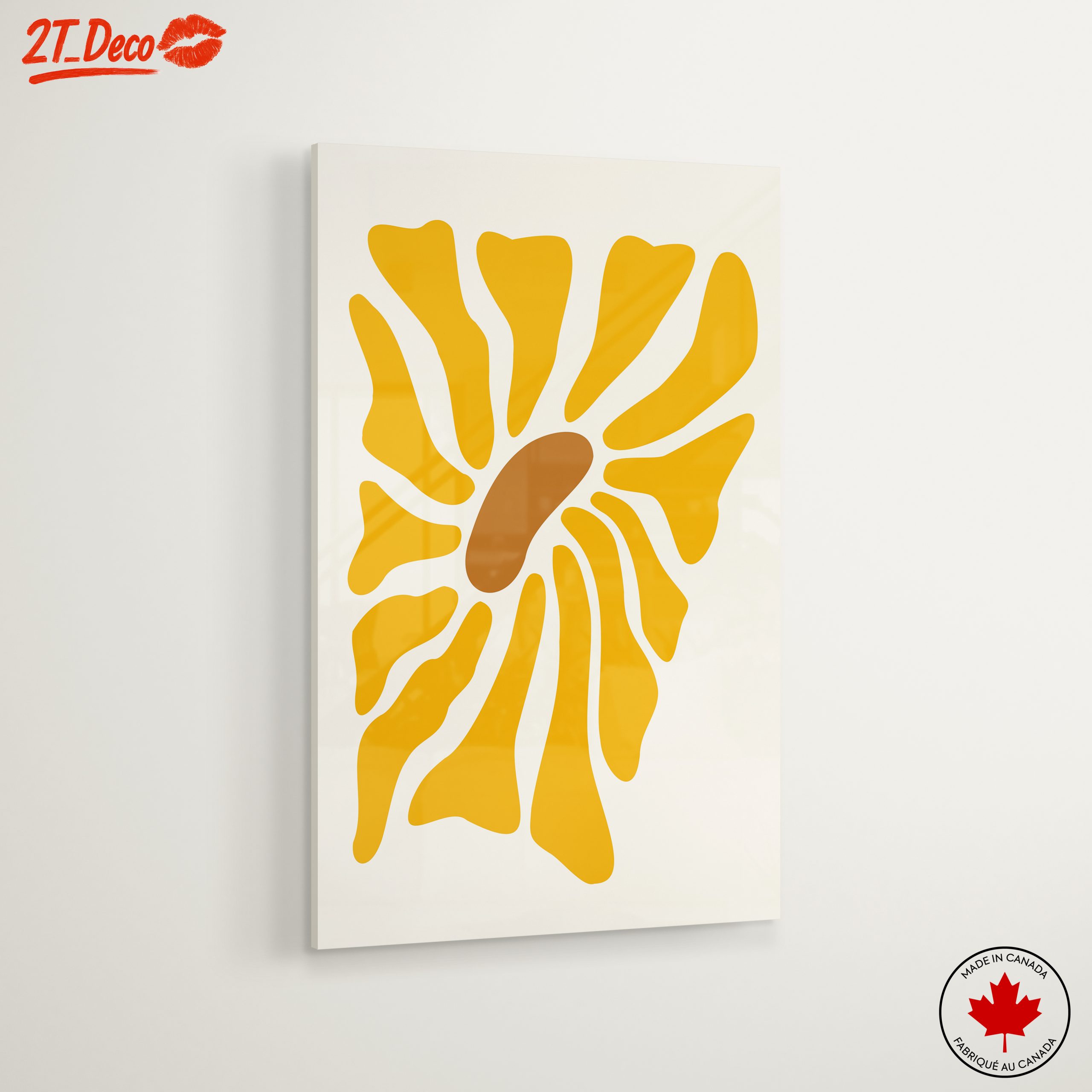 Contemporary Abstract Yellow Art - Image 6