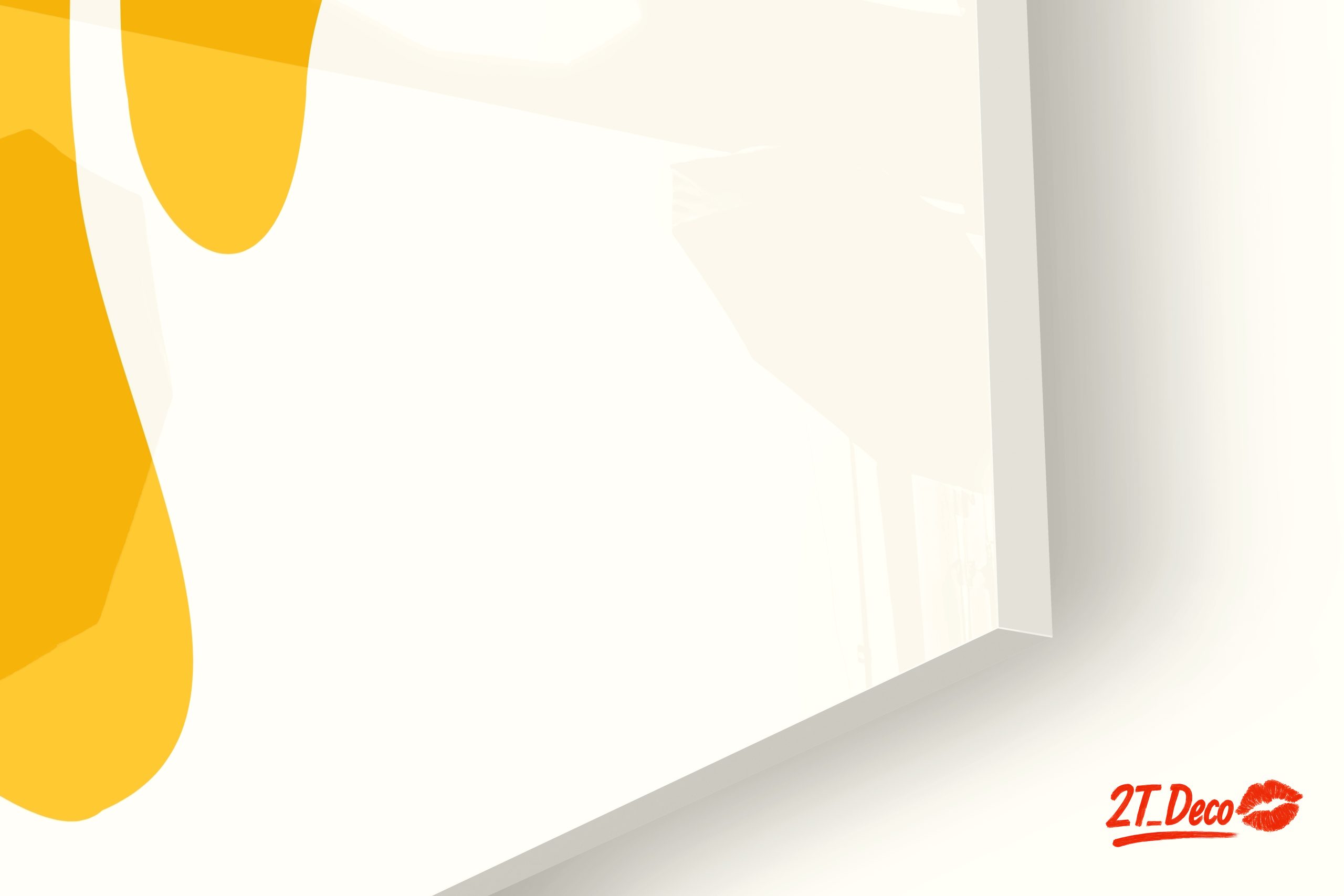 Contemporary Abstract Yellow Art - Image 9