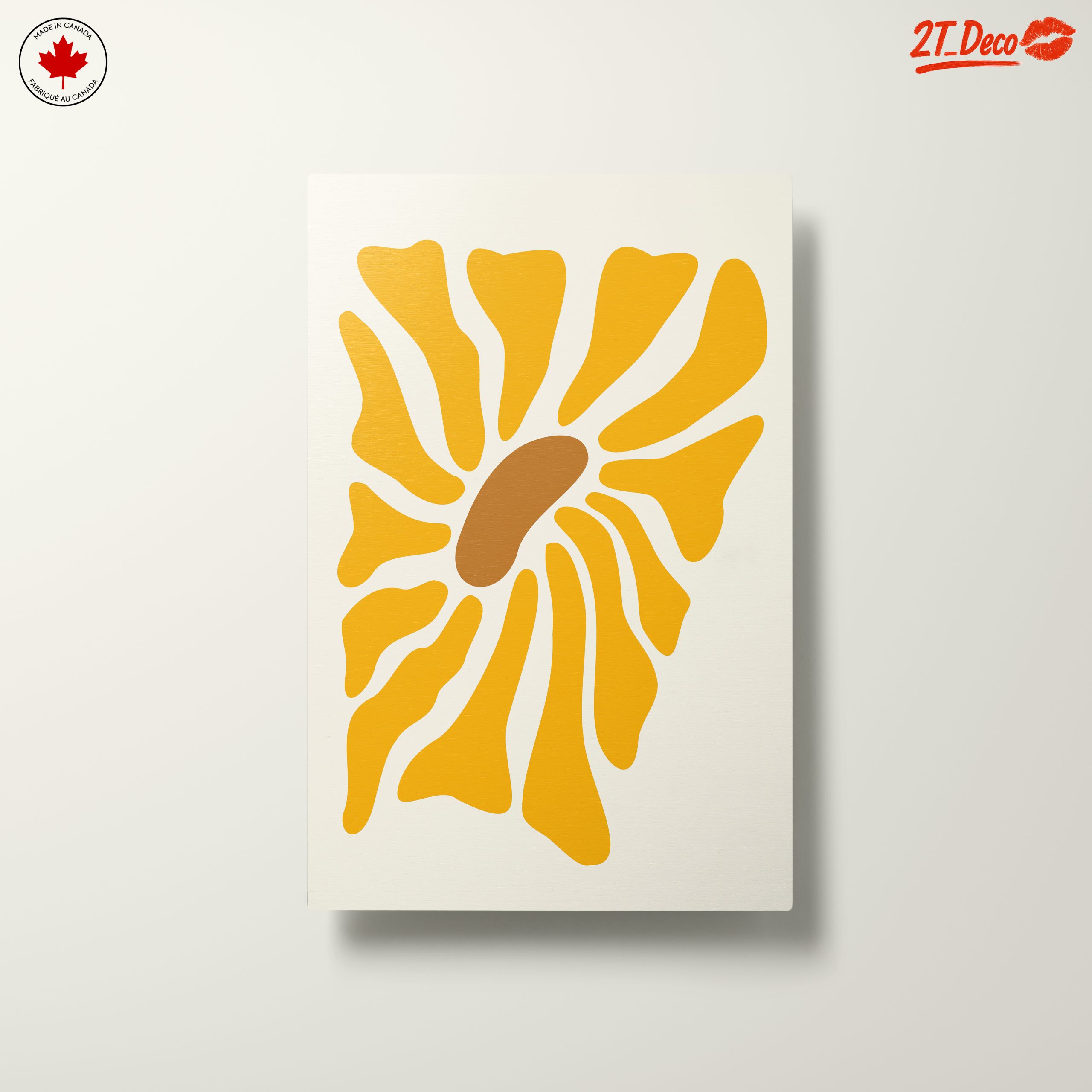 Contemporary Abstract Yellow Art - Image 10