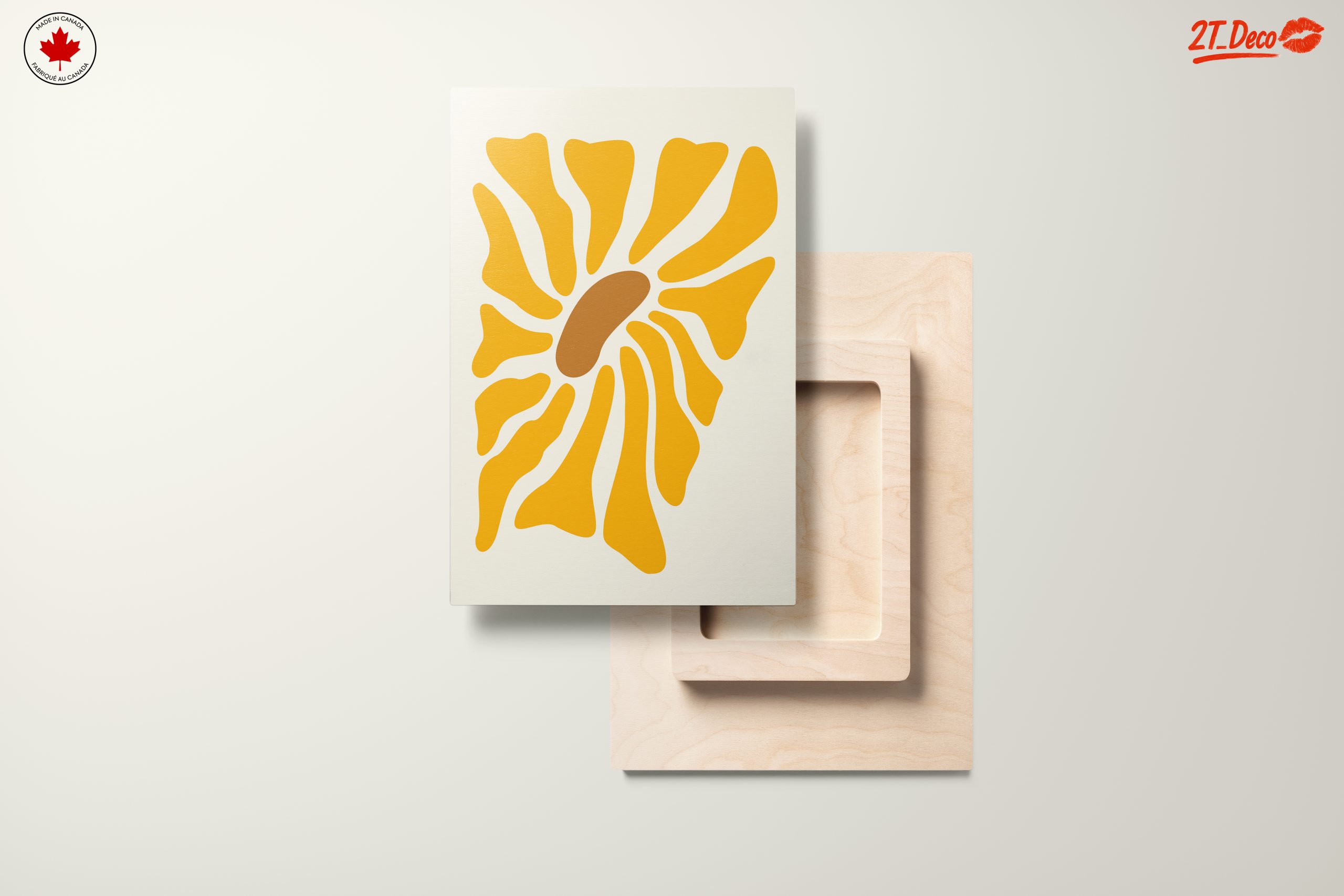 Contemporary Abstract Yellow Art - Image 11