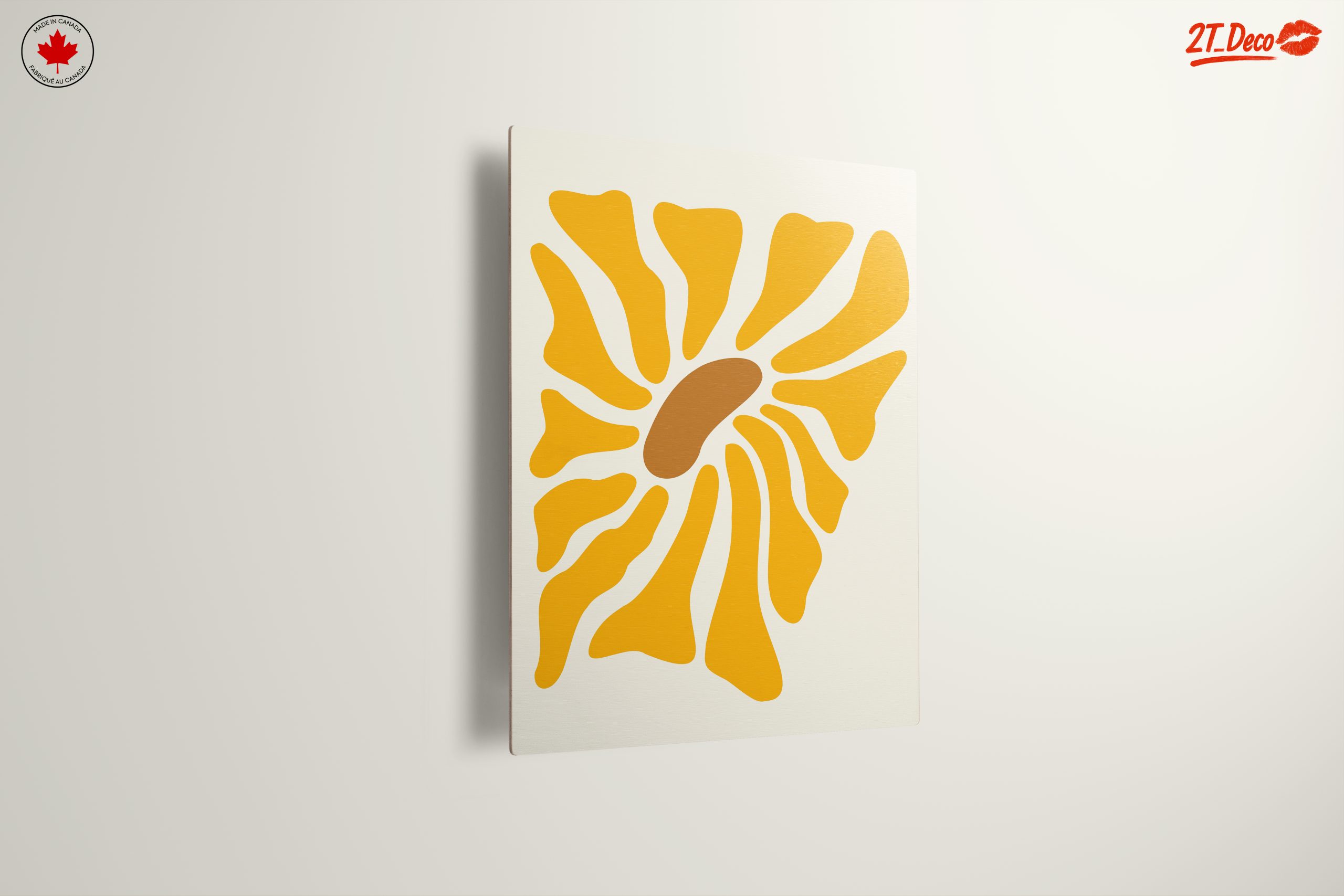 Contemporary Abstract Yellow Art - Image 13