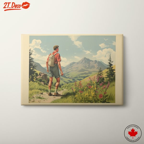 Hiker in Breathtaking Mountain Landscape