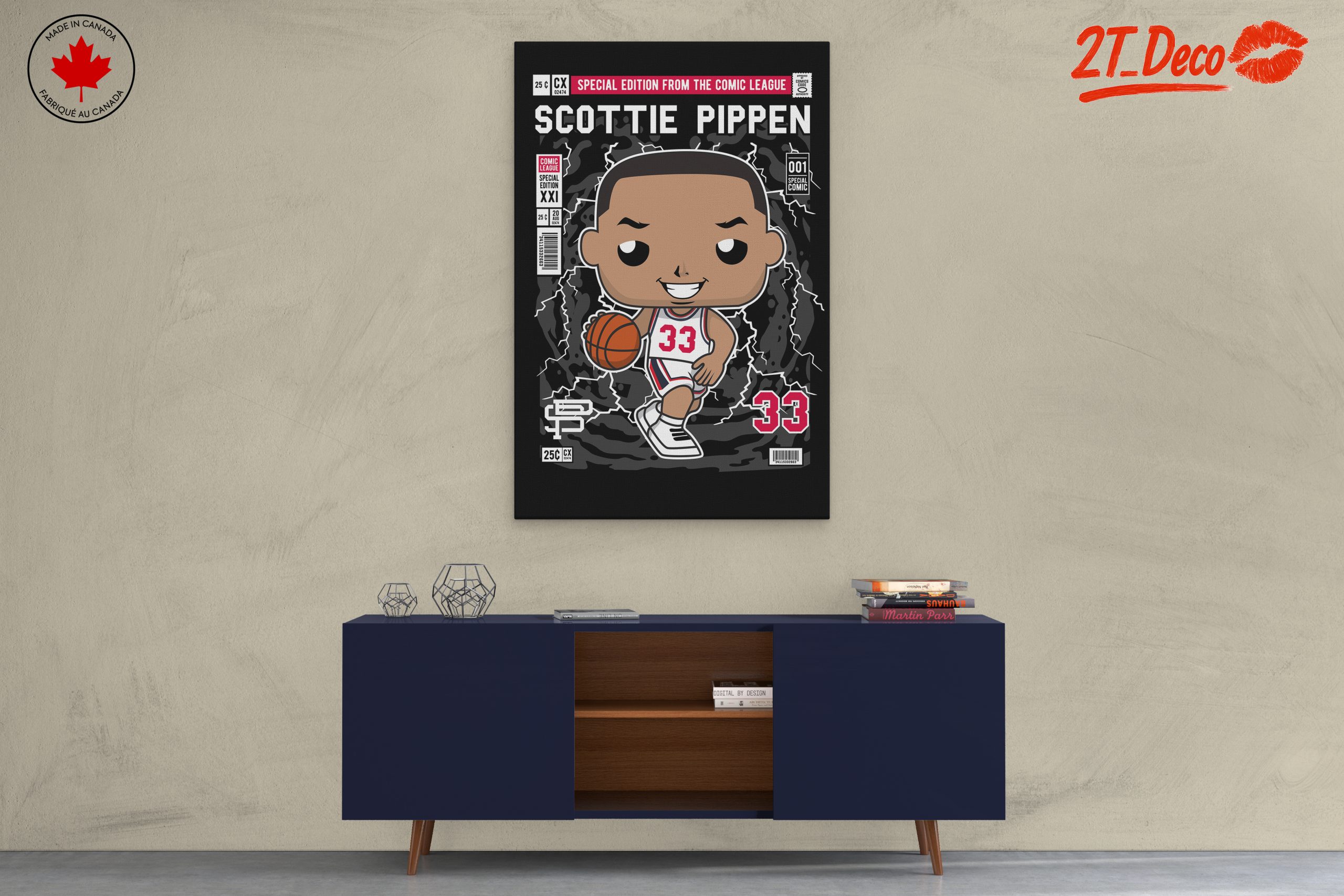 Scottie Pippen Cartoon Character Art - Image 3