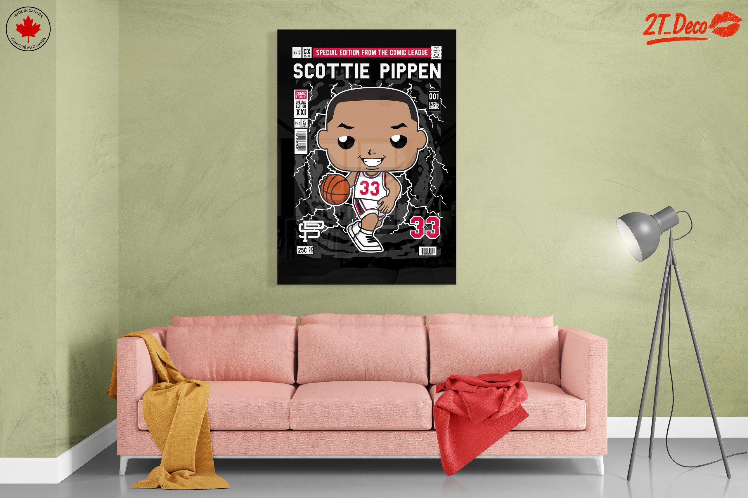 Scottie Pippen Cartoon Character Art - Image 7
