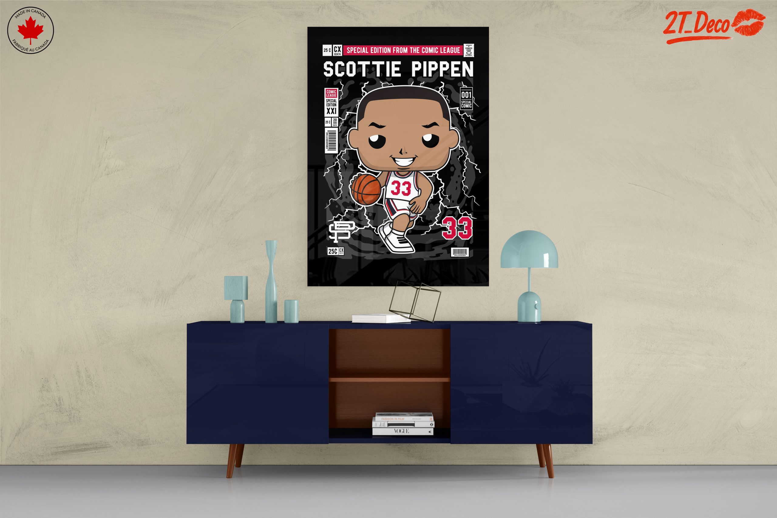 Scottie Pippen Cartoon Character Art - Image 8