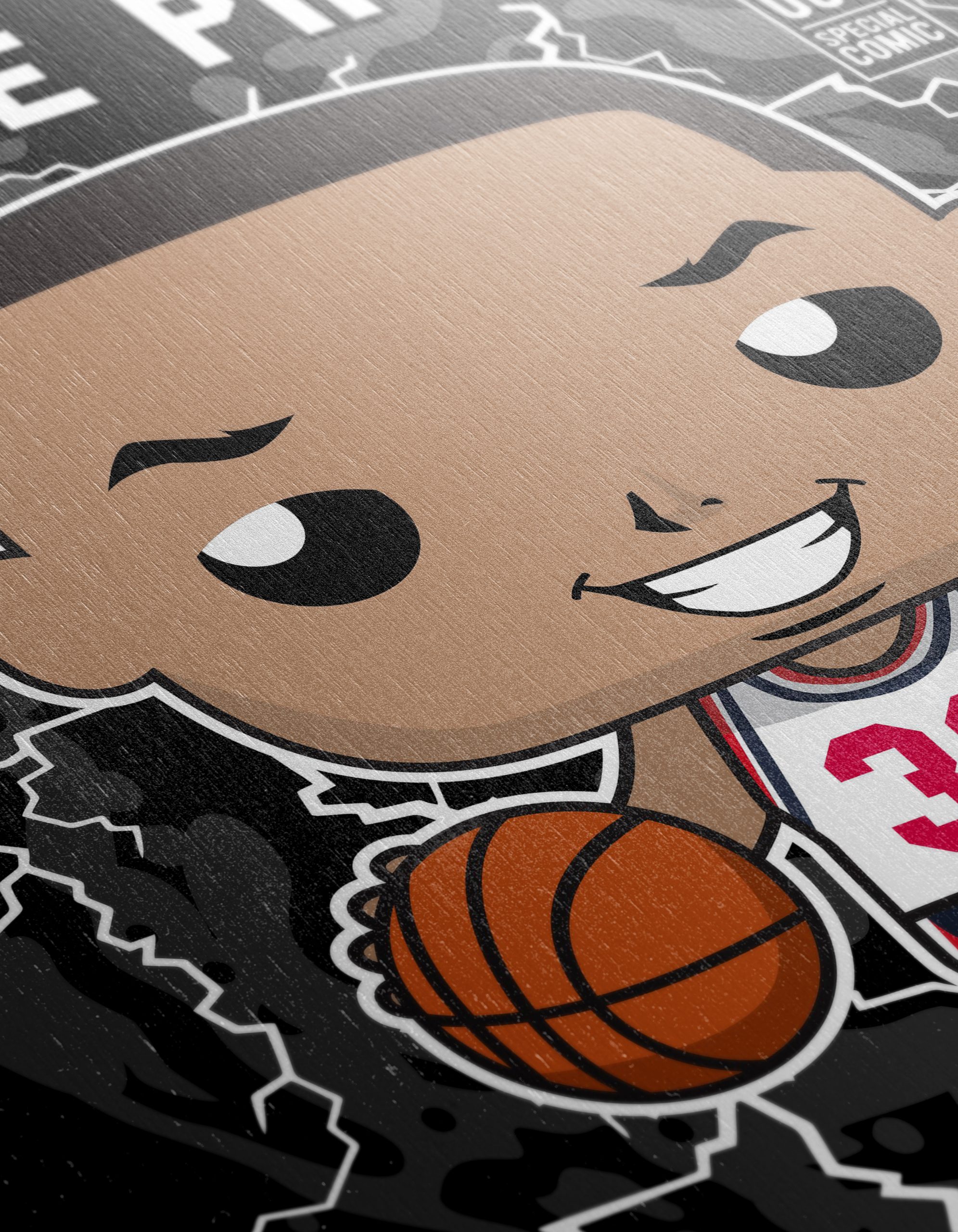 Scottie Pippen Cartoon Character Art - Image 12