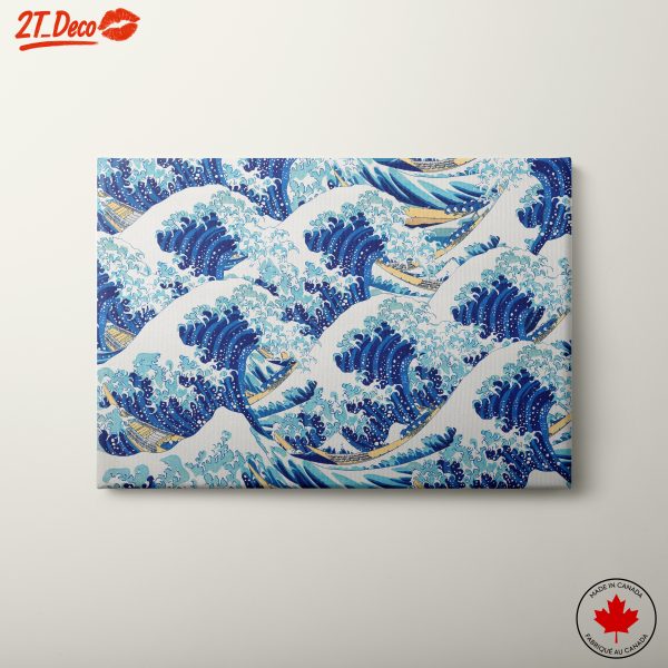 Dynamic Abstract Ocean Waves Art