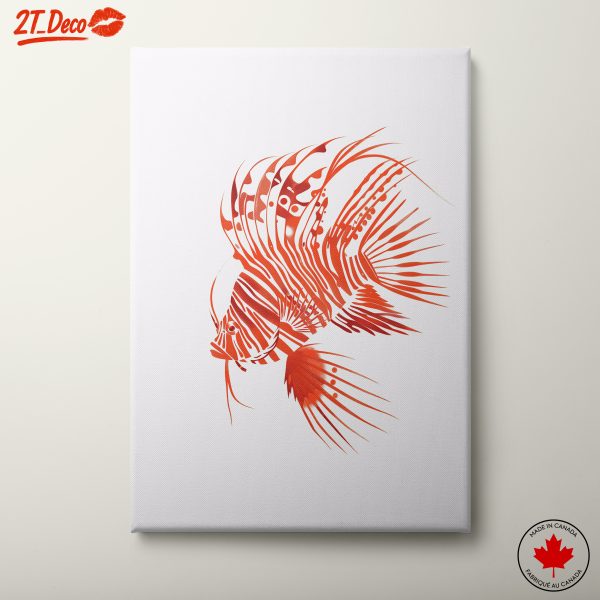 Vibrant Abstract Fish Artwork