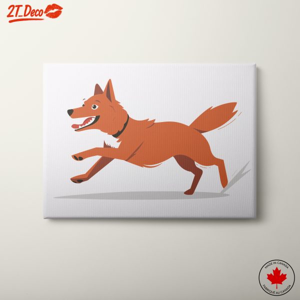 Playful Dog Illustration