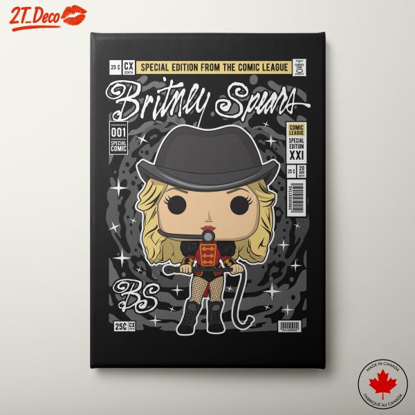 Britney Spears Comic Character Art