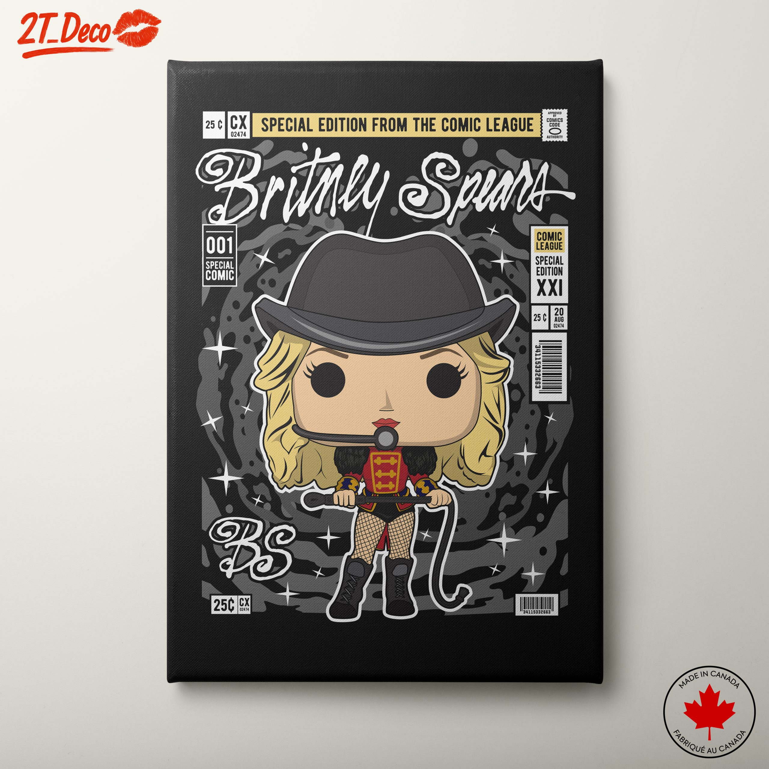 Britney Spears Comic Character Art