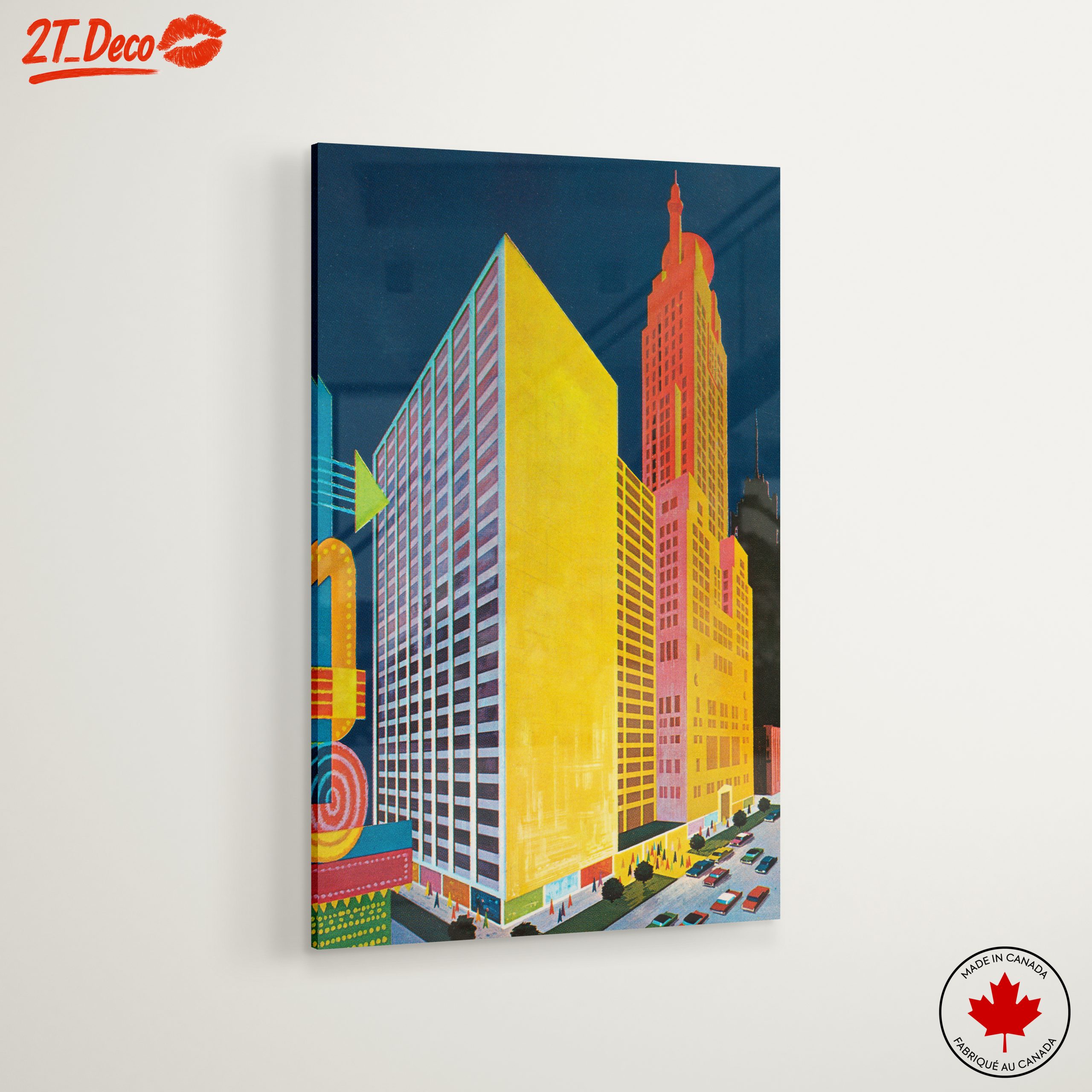 Colorful Cityscape Art with Modern Architecture - Image 6