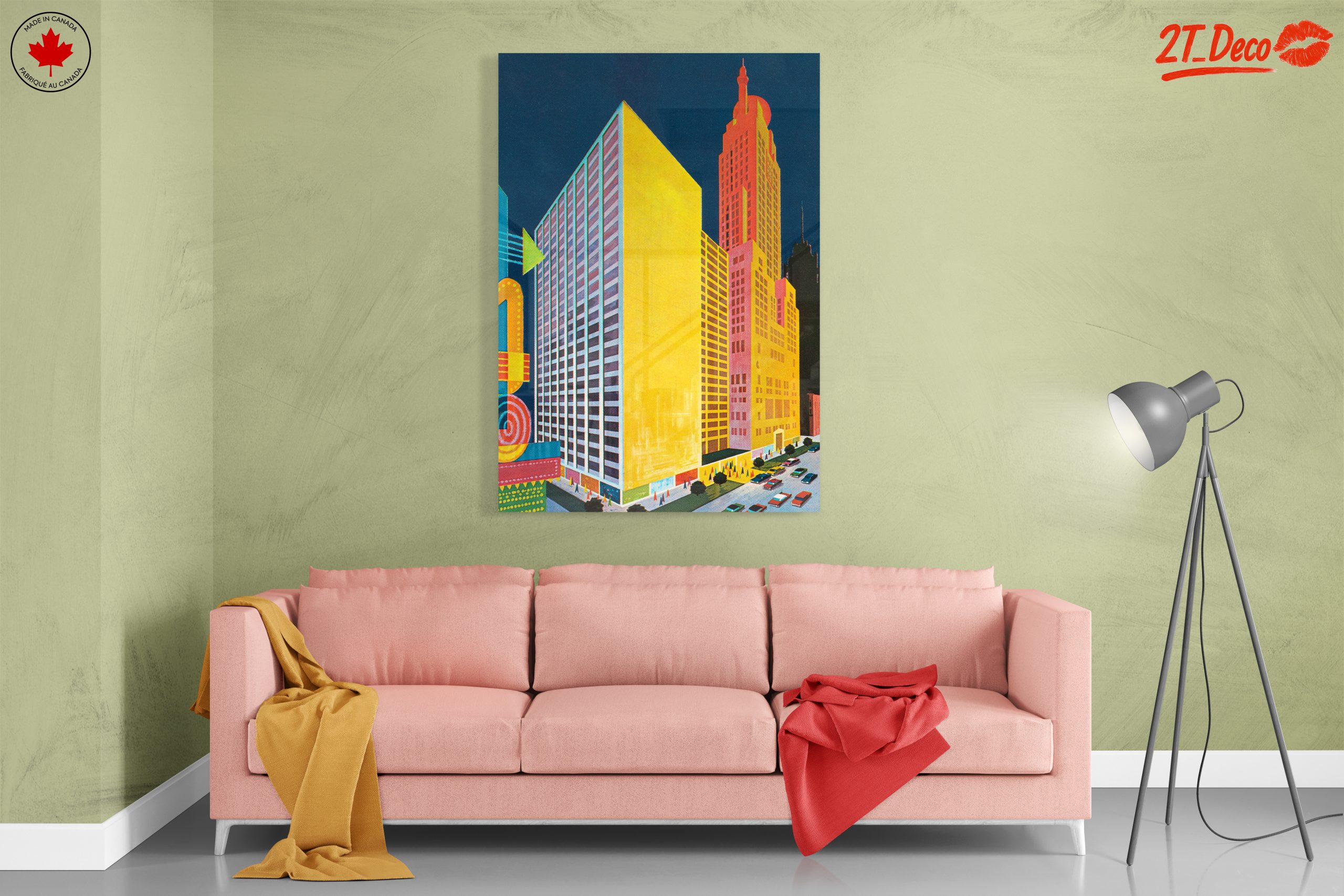 Colorful Cityscape Art with Modern Architecture - Image 7