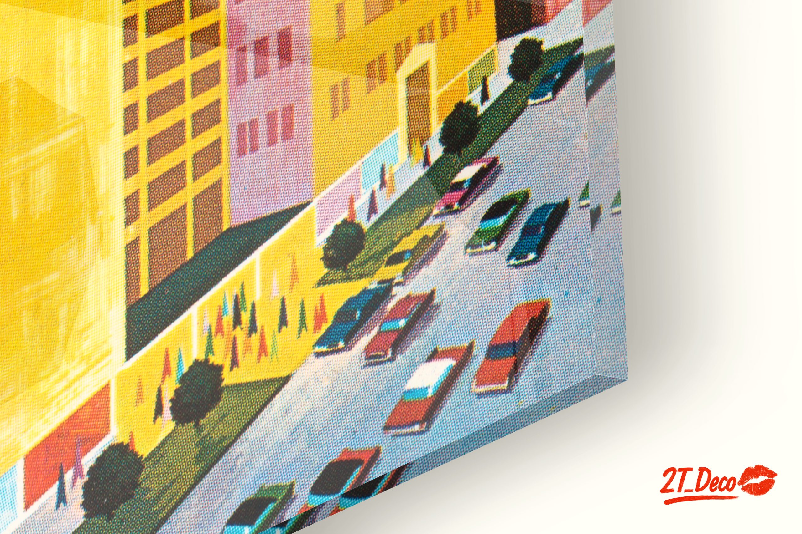 Colorful Cityscape Art with Modern Architecture - Image 9