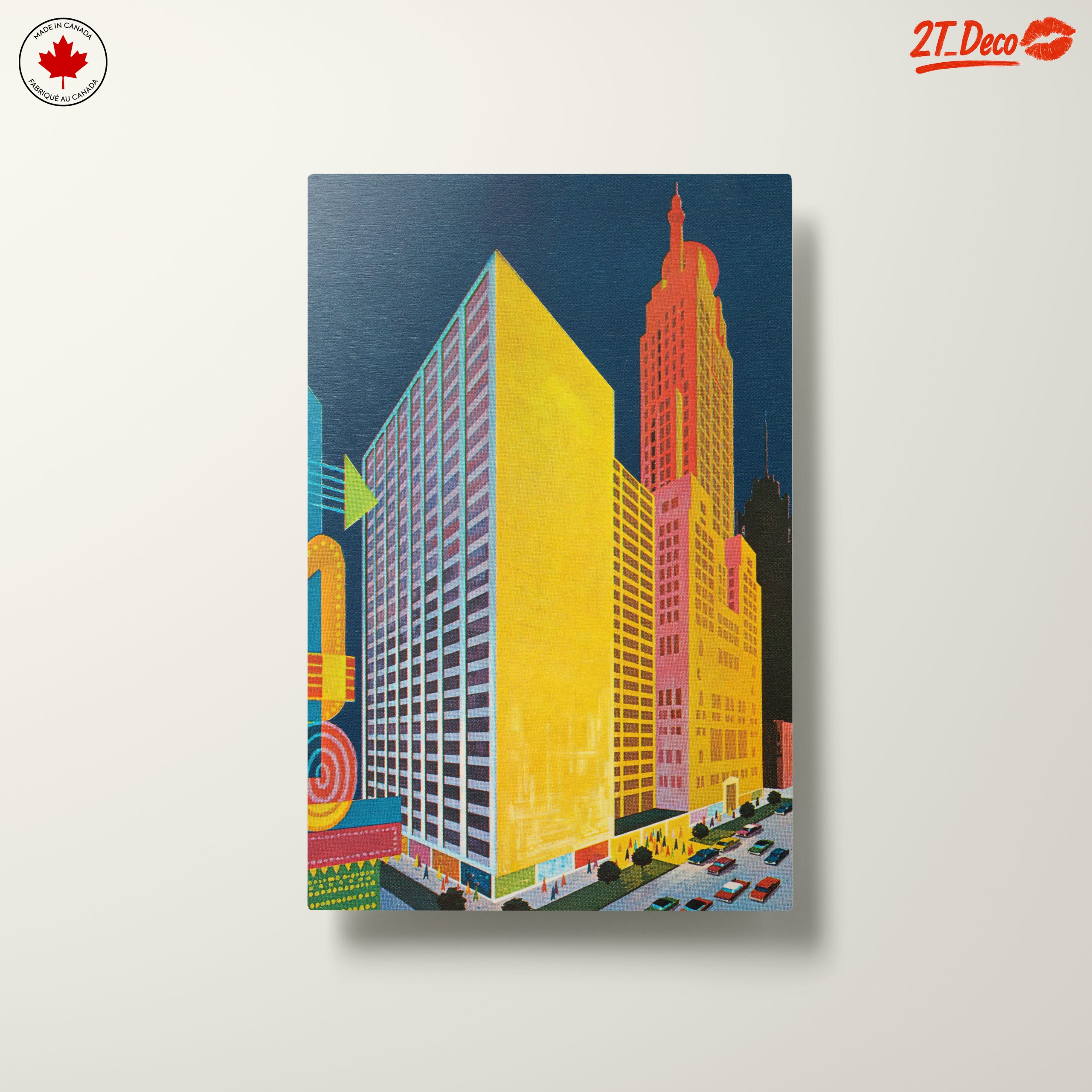 Colorful Cityscape Art with Modern Architecture - Image 10