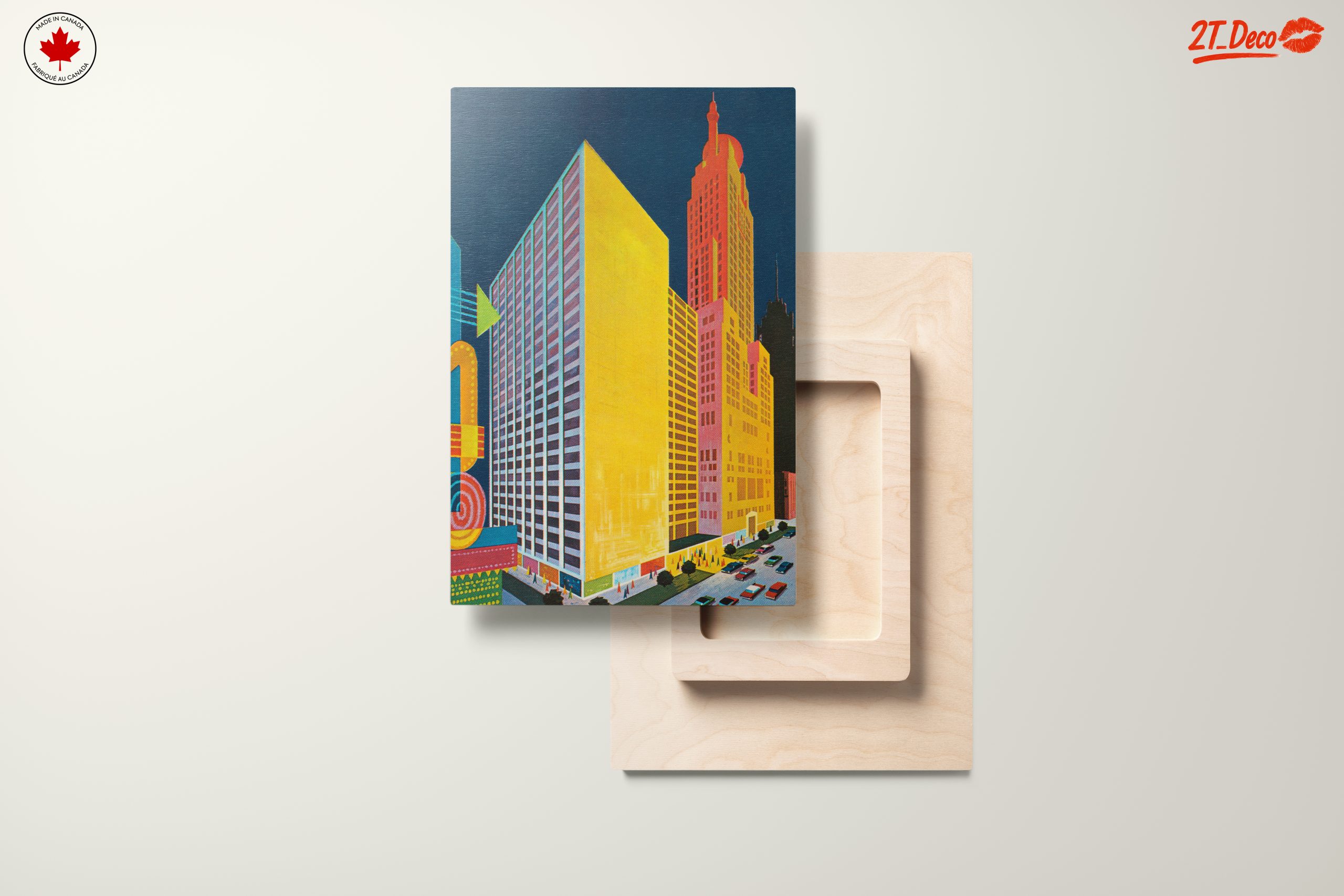 Colorful Cityscape Art with Modern Architecture - Image 11