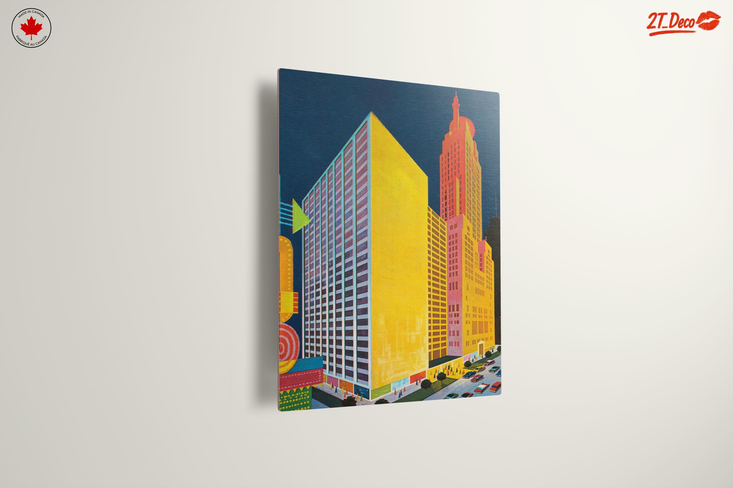 Colorful Cityscape Art with Modern Architecture - Image 13