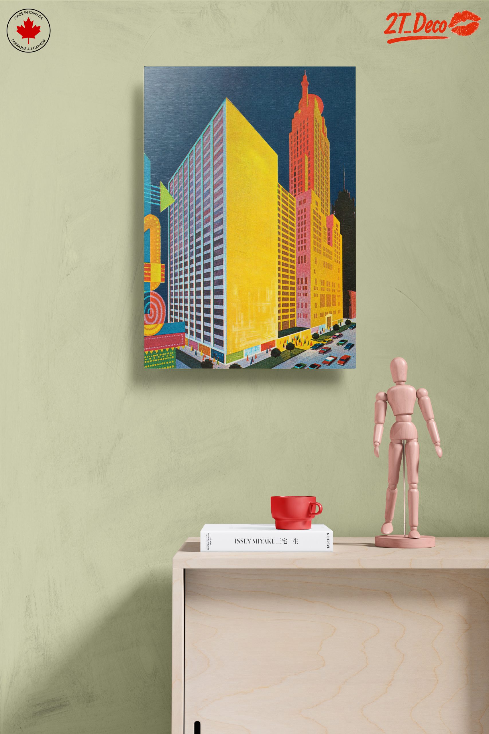 Colorful Cityscape Art with Modern Architecture - Image 14