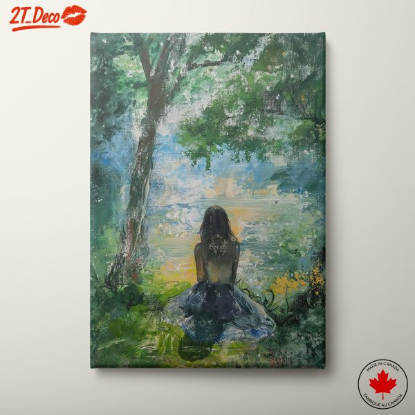 Serene Nature Inspired Portrait